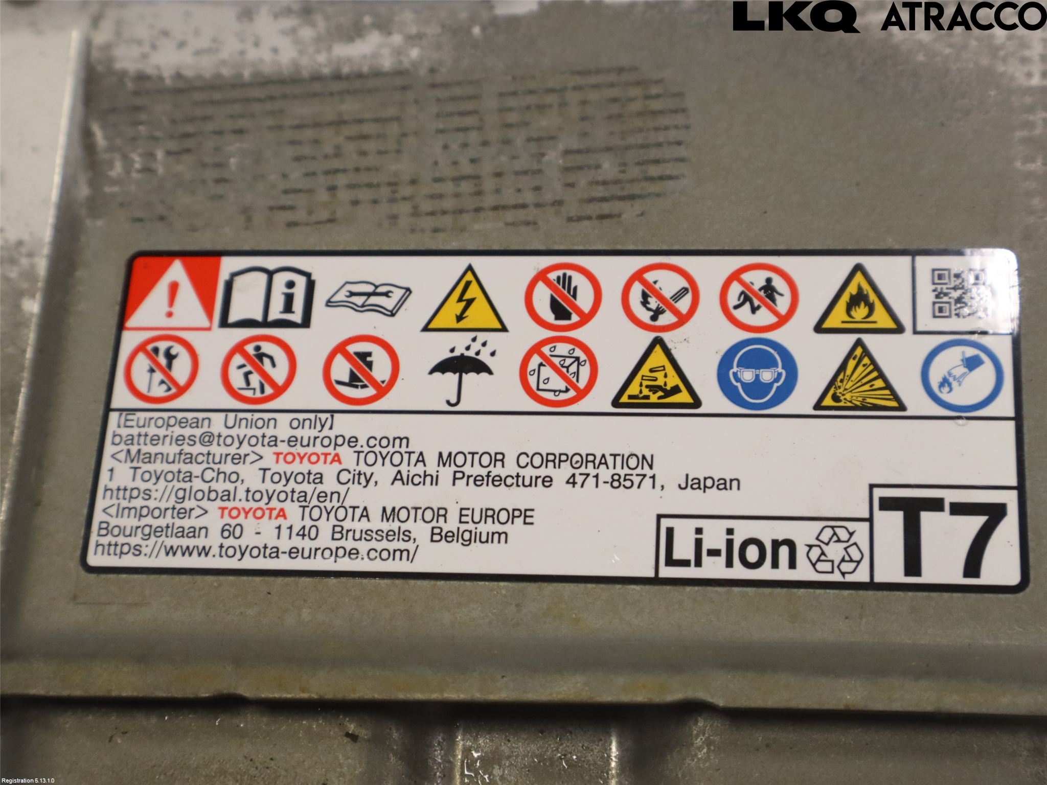 Toyota RAV4 19- Batteri Högspänning
