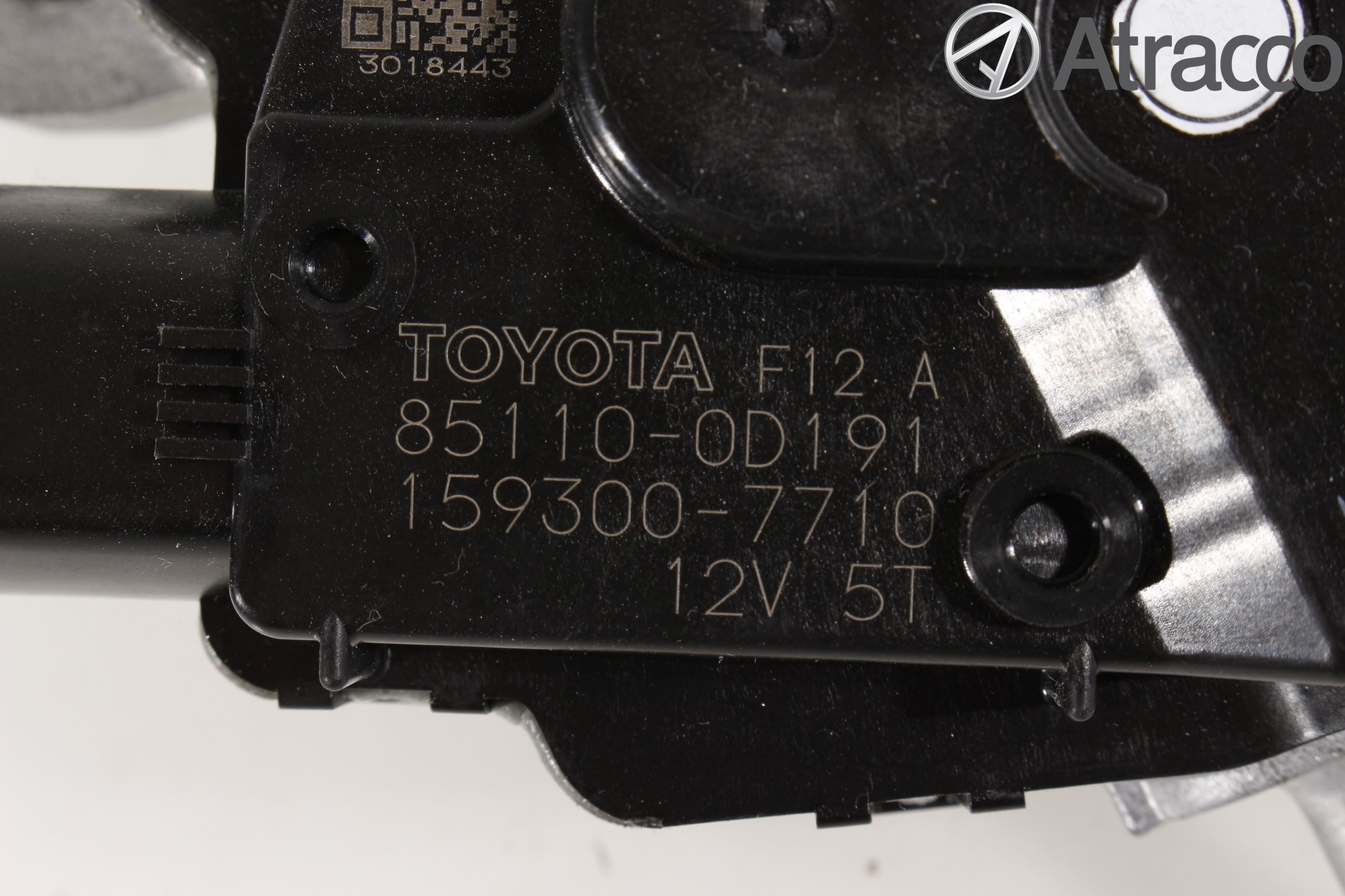Toyota YARIS XP130 15-20 Torkarmotor Vindruta