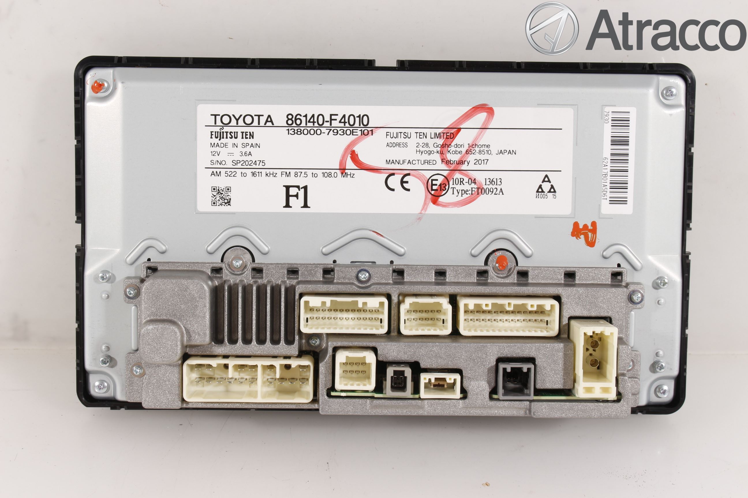 Toyota C-HR 16-23 Cd Radio - Multimediapanel