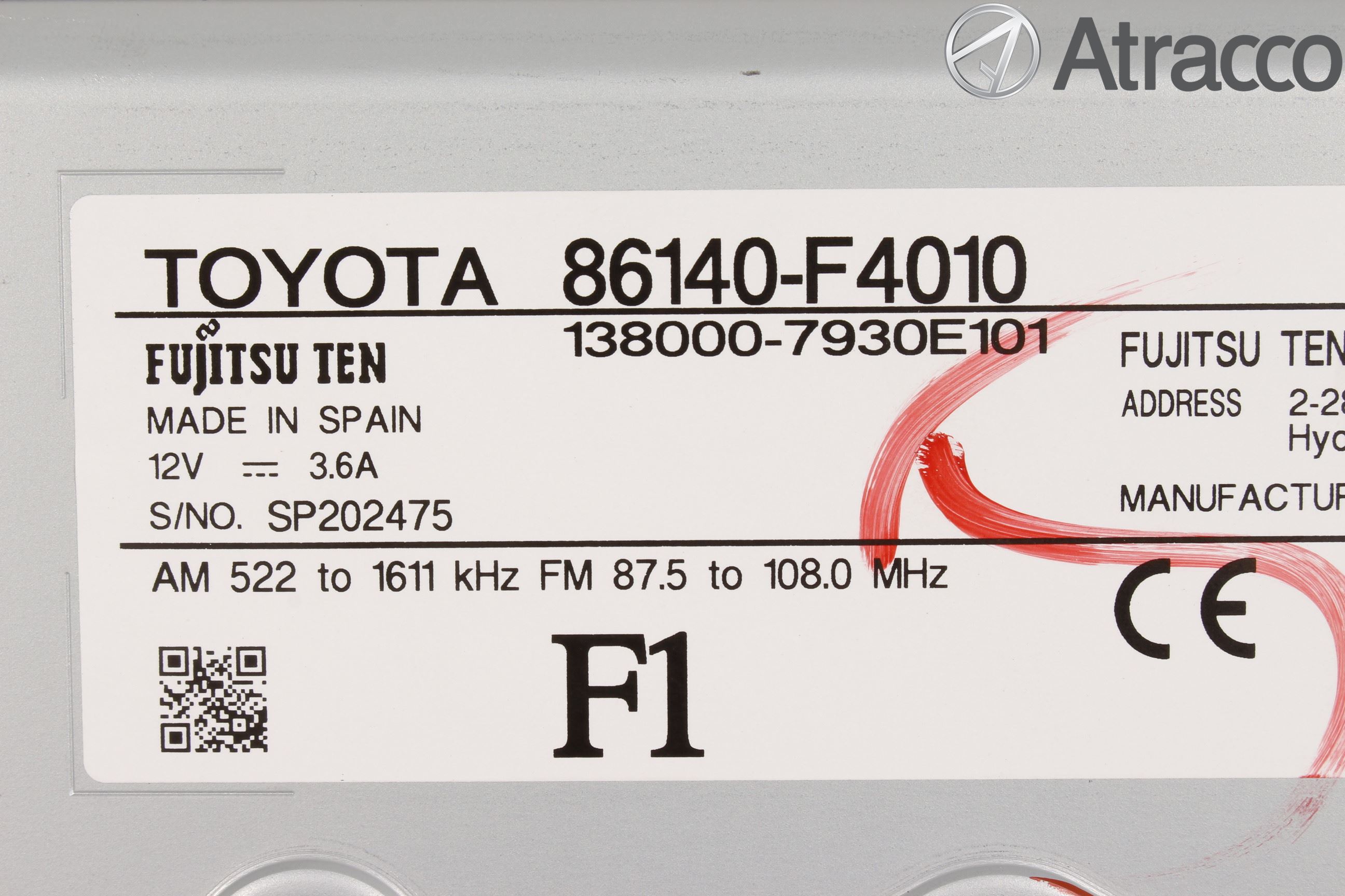 Toyota C-HR 16-23 Cd Radio - Multimediapanel