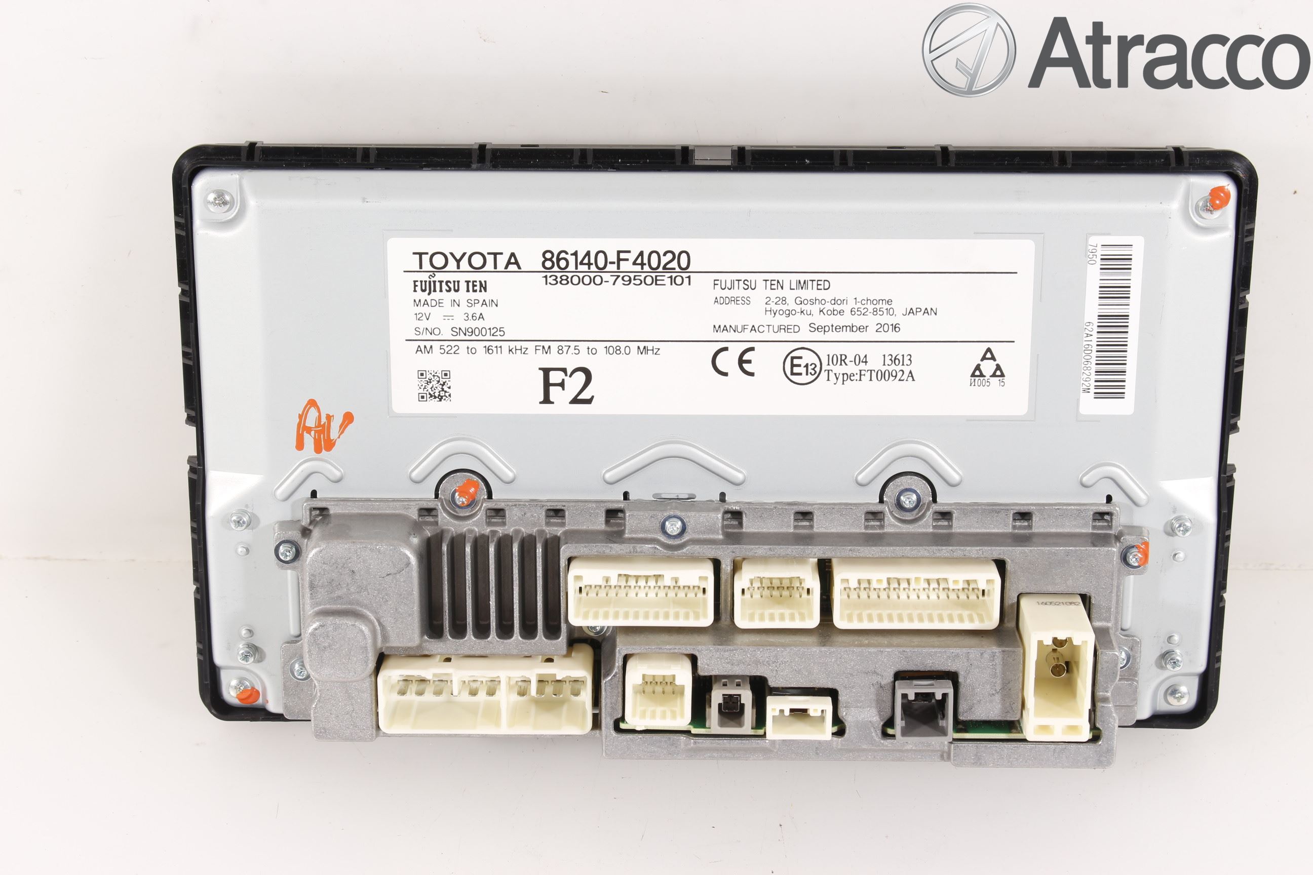 Toyota C-HR 16-23 Cd Radio - Multimediapanel