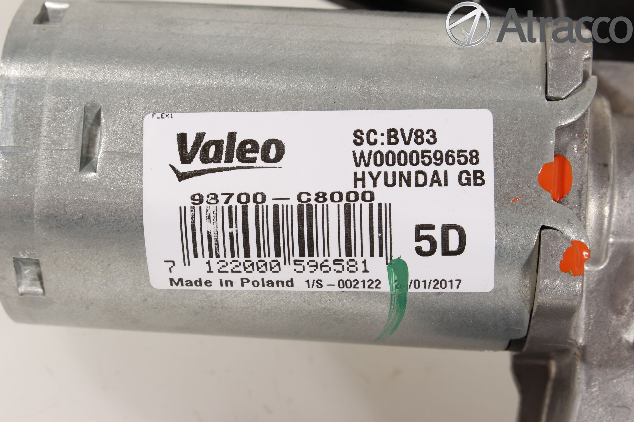 Hyundai i20 GB 15-20 Torkarmotor Baklucka