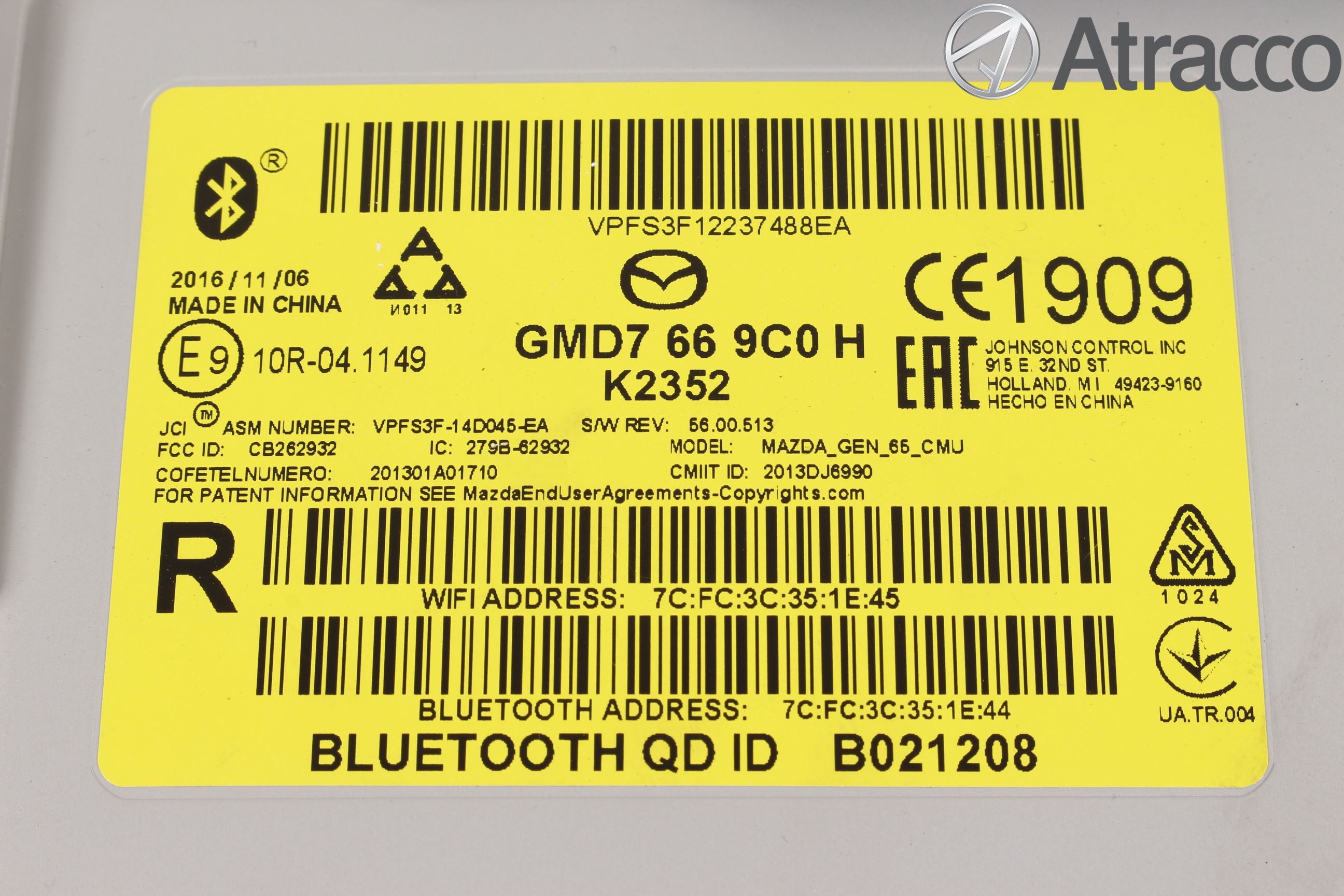 Mazda CX-3 Cd Radio - Multimediapanel