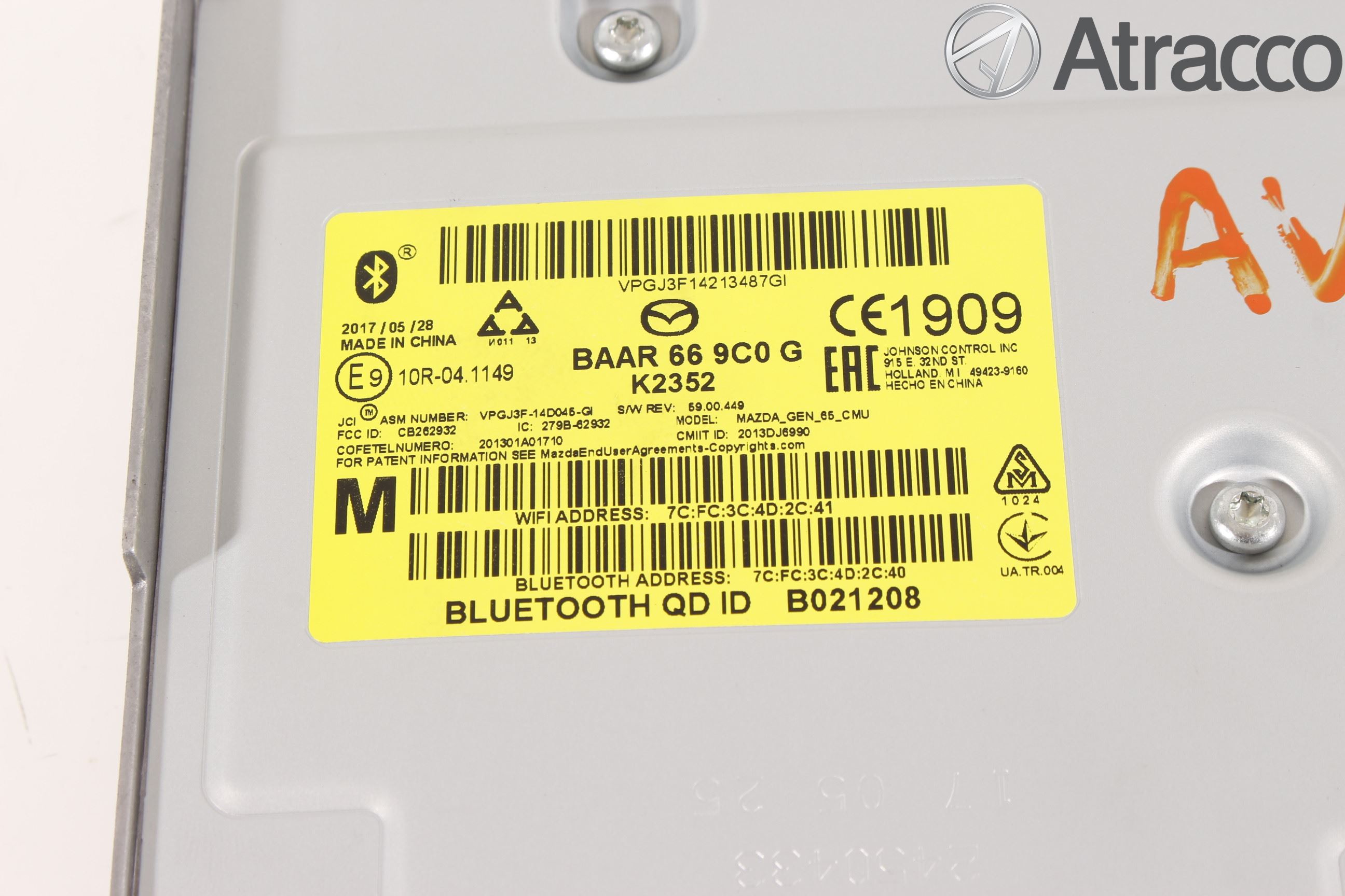 Mazda CX-3 Cd Radio - Multimediapanel