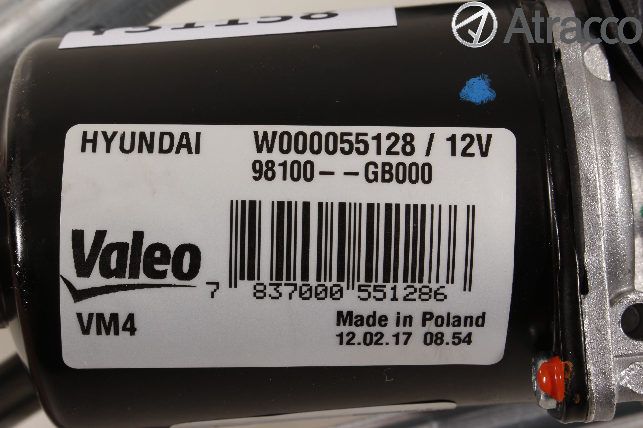 Hyundai i20 GB 15-20 Torkarmekanism Vindruta