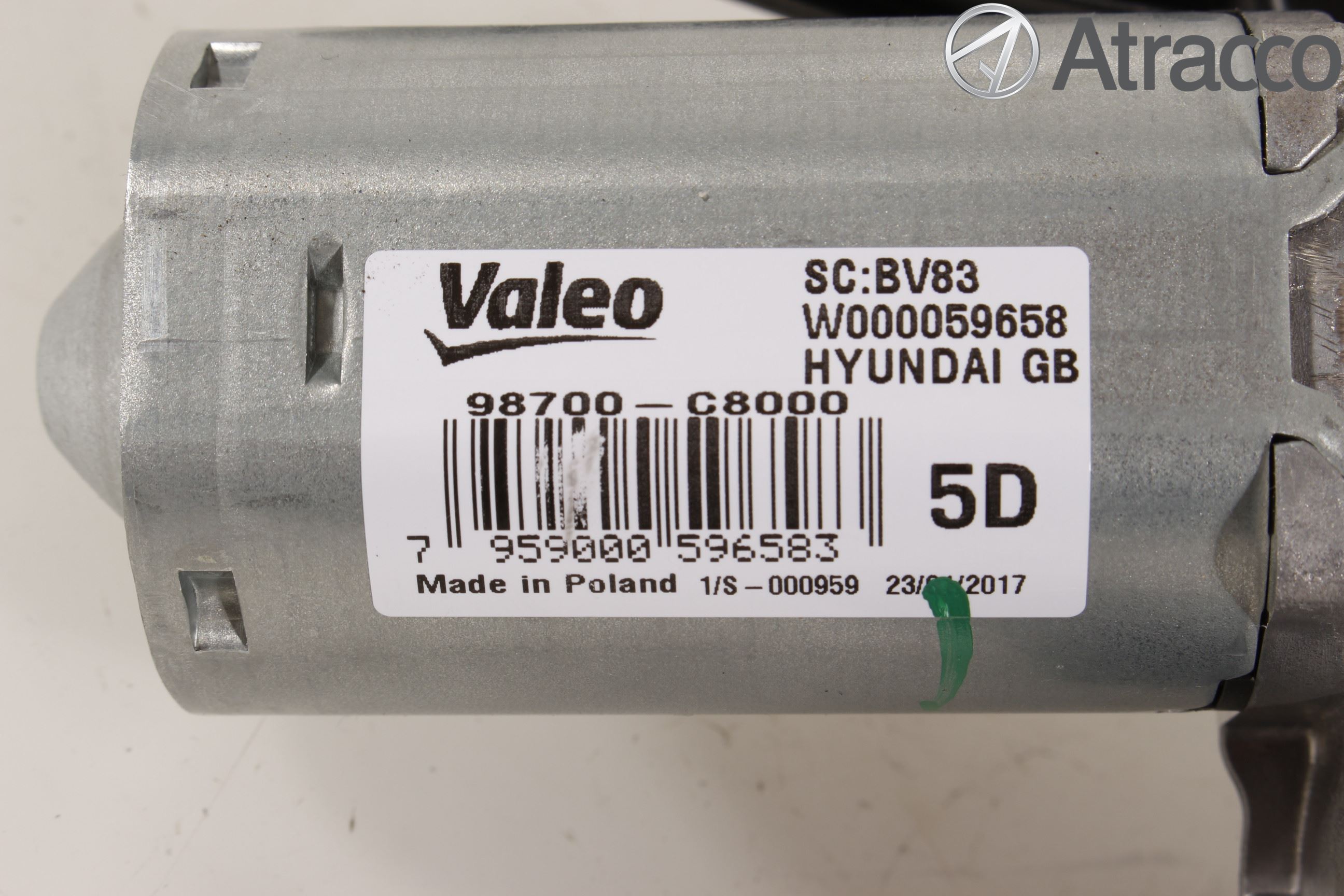 Hyundai i20 GB 15-20 Torkarmotor Baklucka