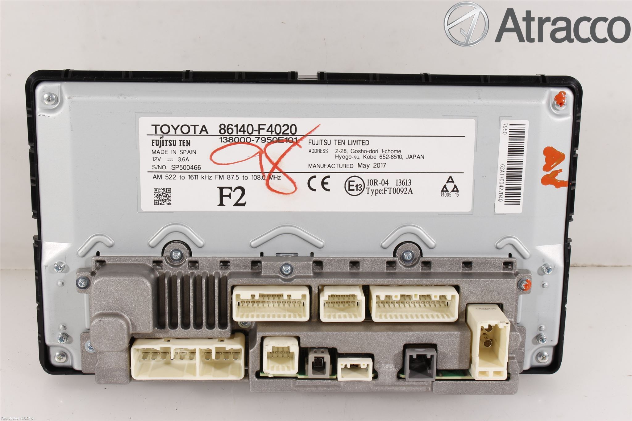 Toyota C-HR 16-23 Cd Radio - Multimediapanel