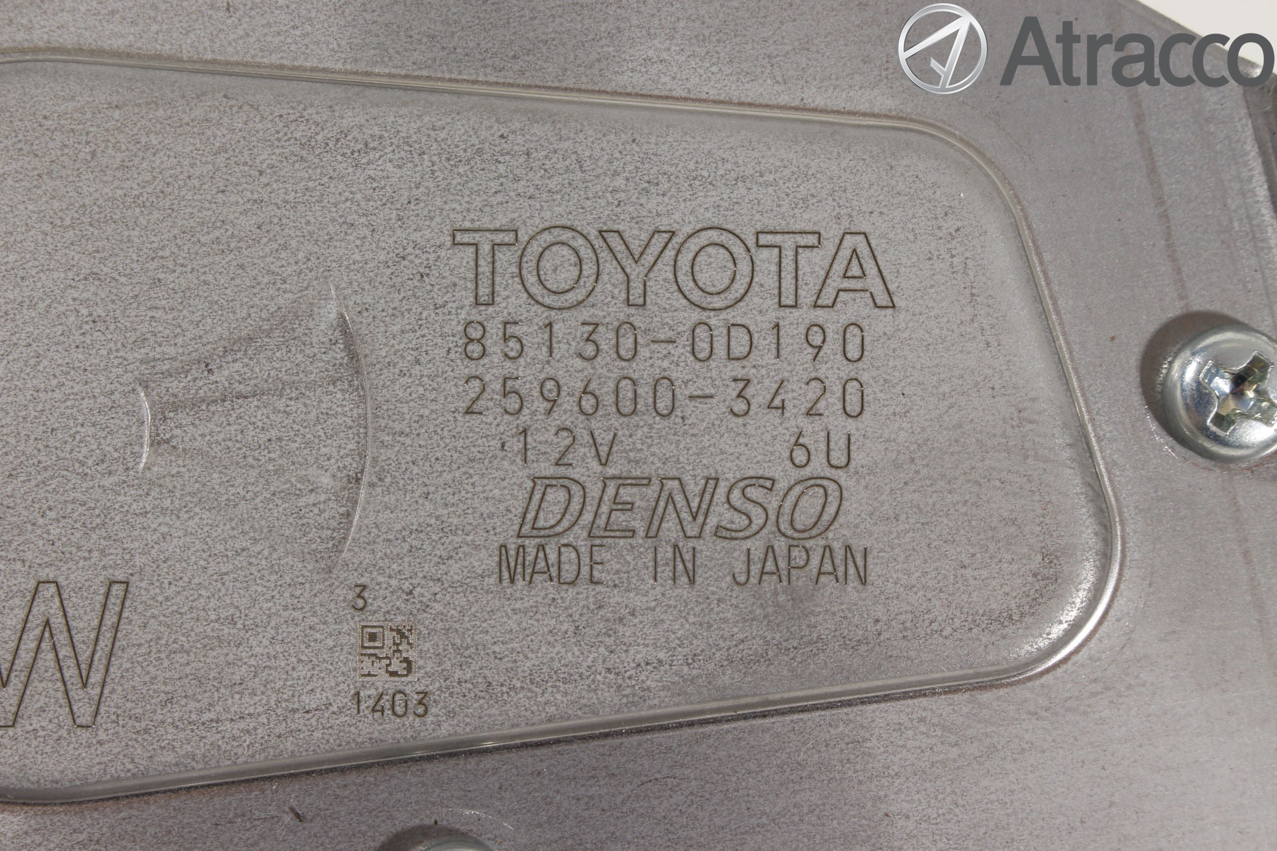 Toyota YARIS XP130 15-20 Torkarmotor Baklucka
