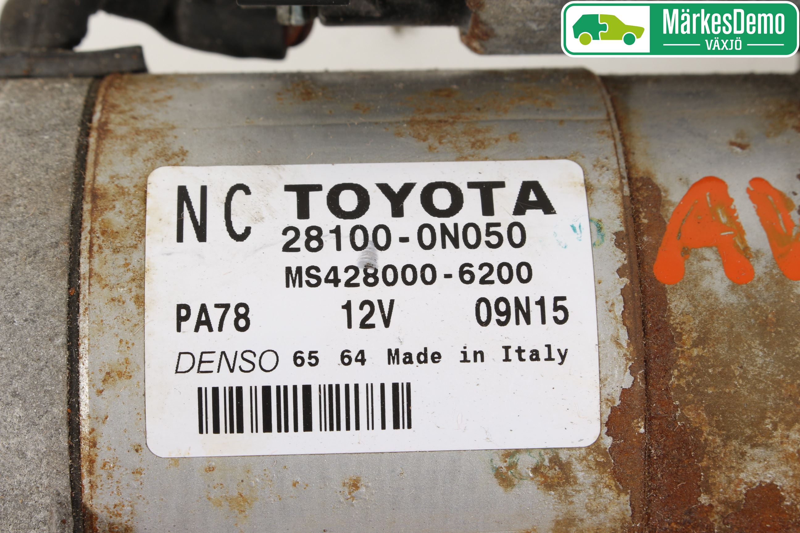 Toyota AURIS 10-12 Startmotor Diesel