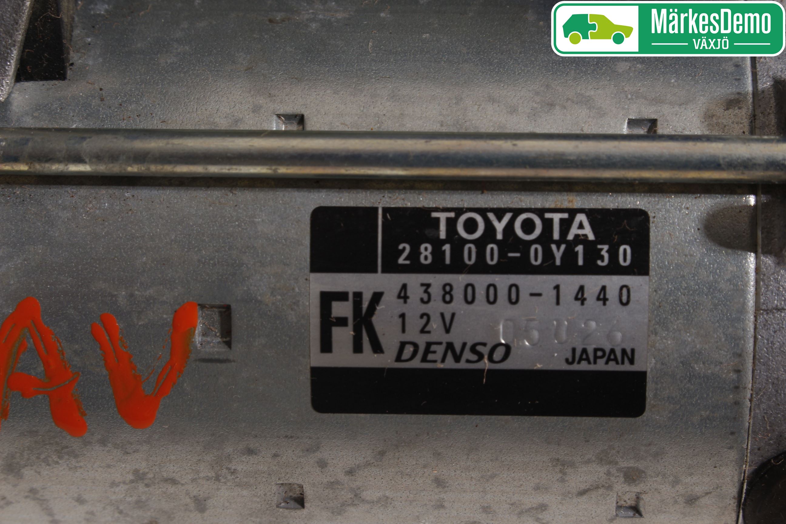 Toyota YARIS XP130 15-20 Startmotor