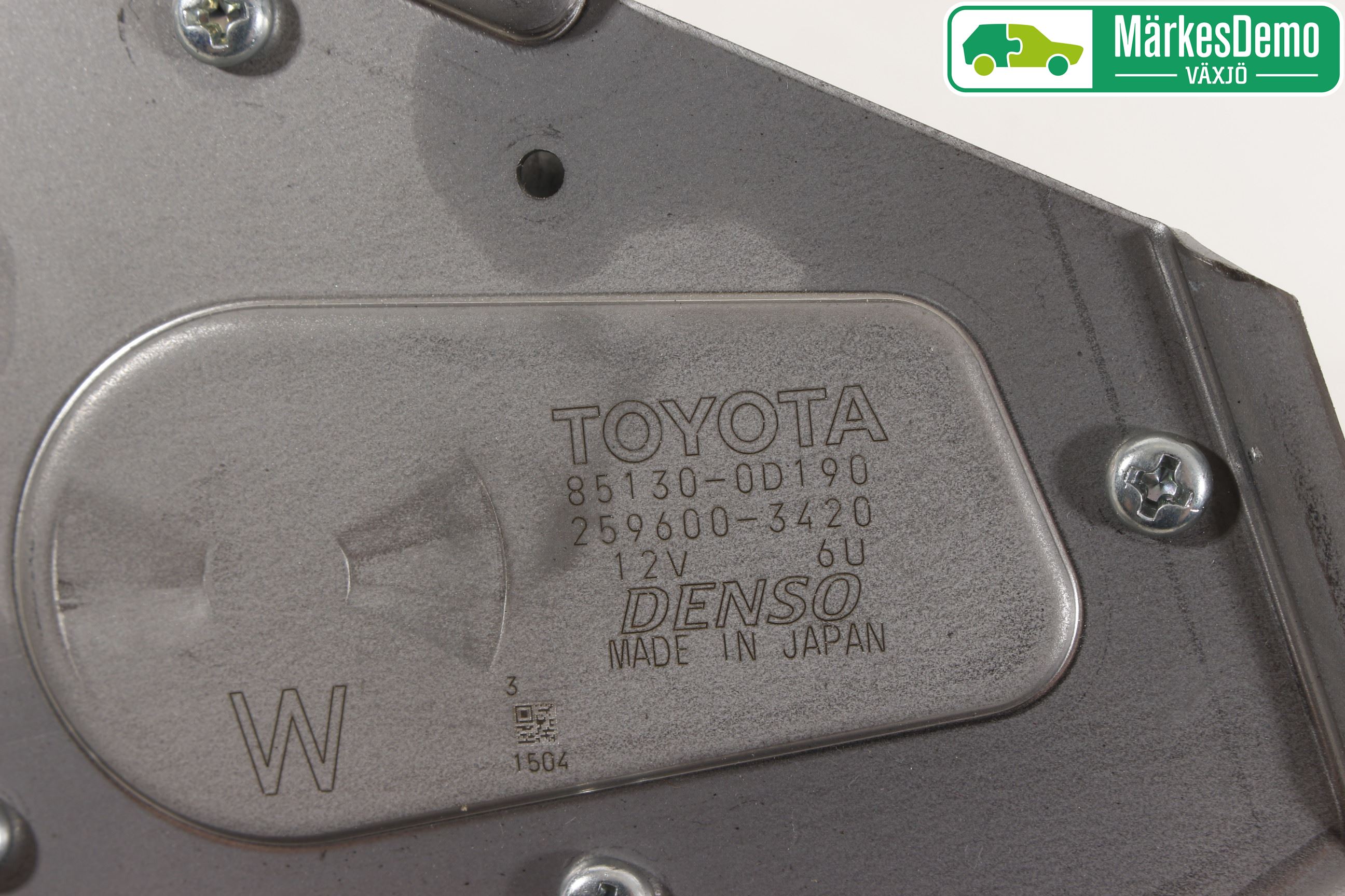 Toyota YARIS XP130 15-20 Torkarmotor Baklucka