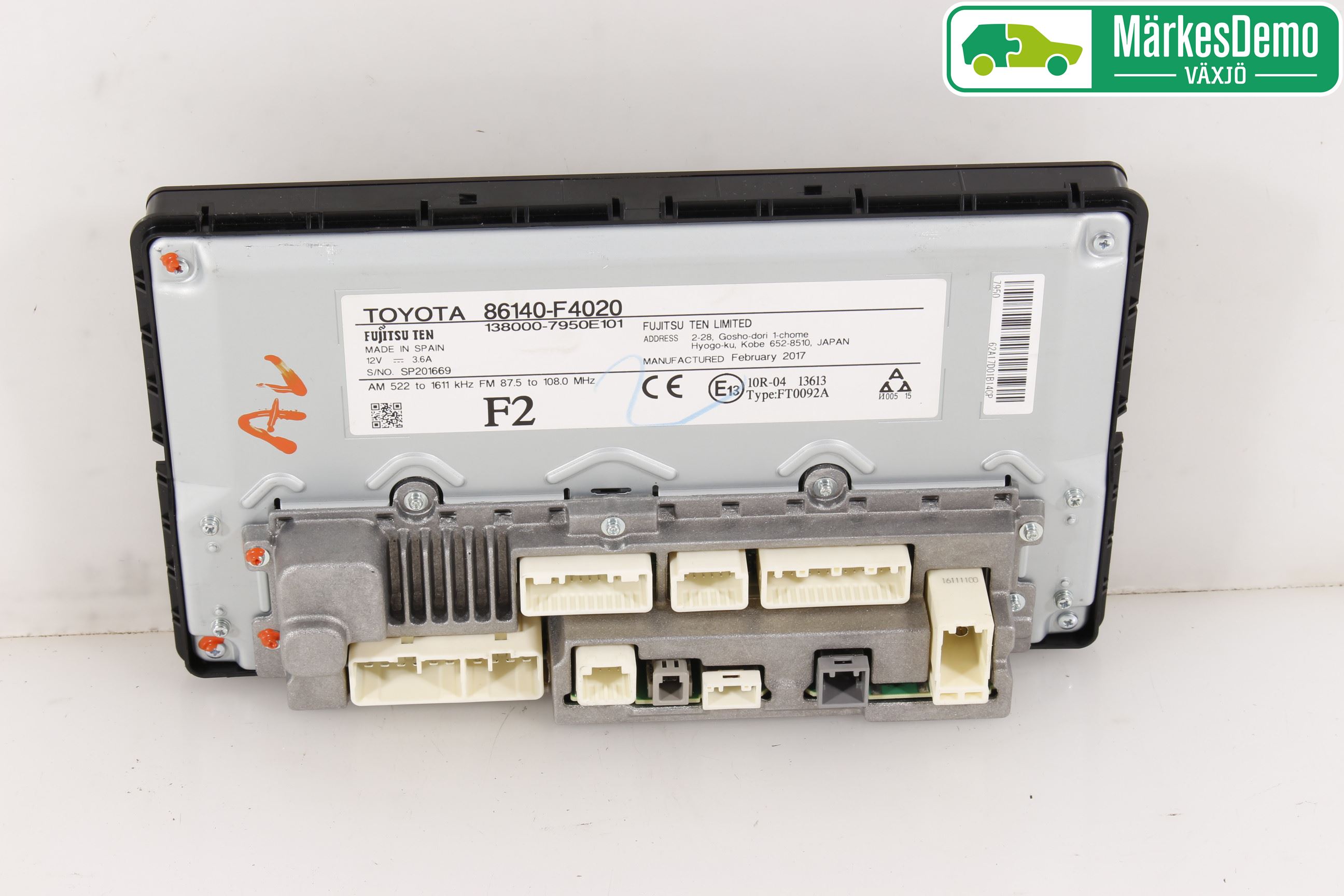 Toyota C-HR 16-23 Cd Radio - Multimediapanel