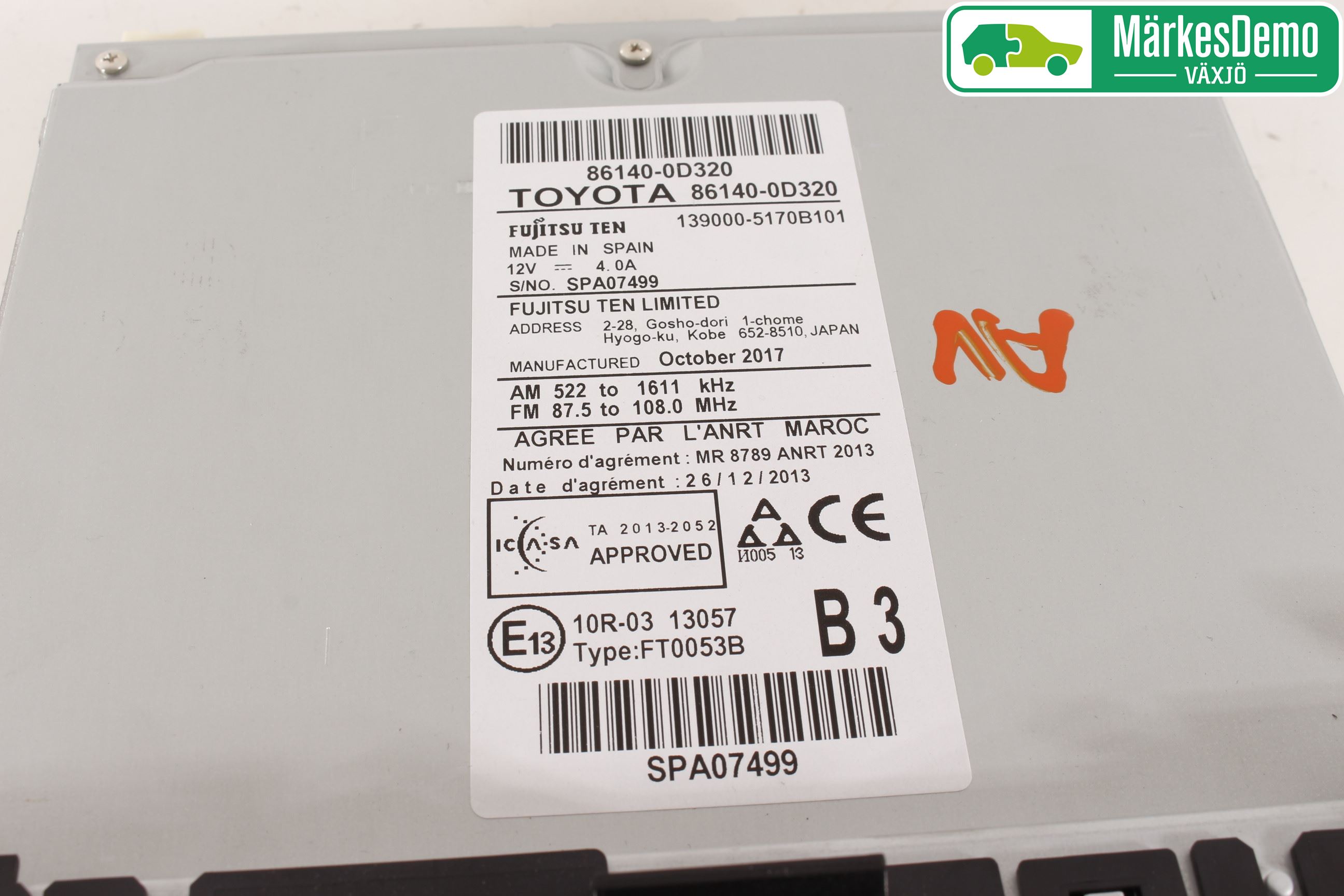 Toyota YARIS XP130 15-20 Cd Radio - Multimediapanel