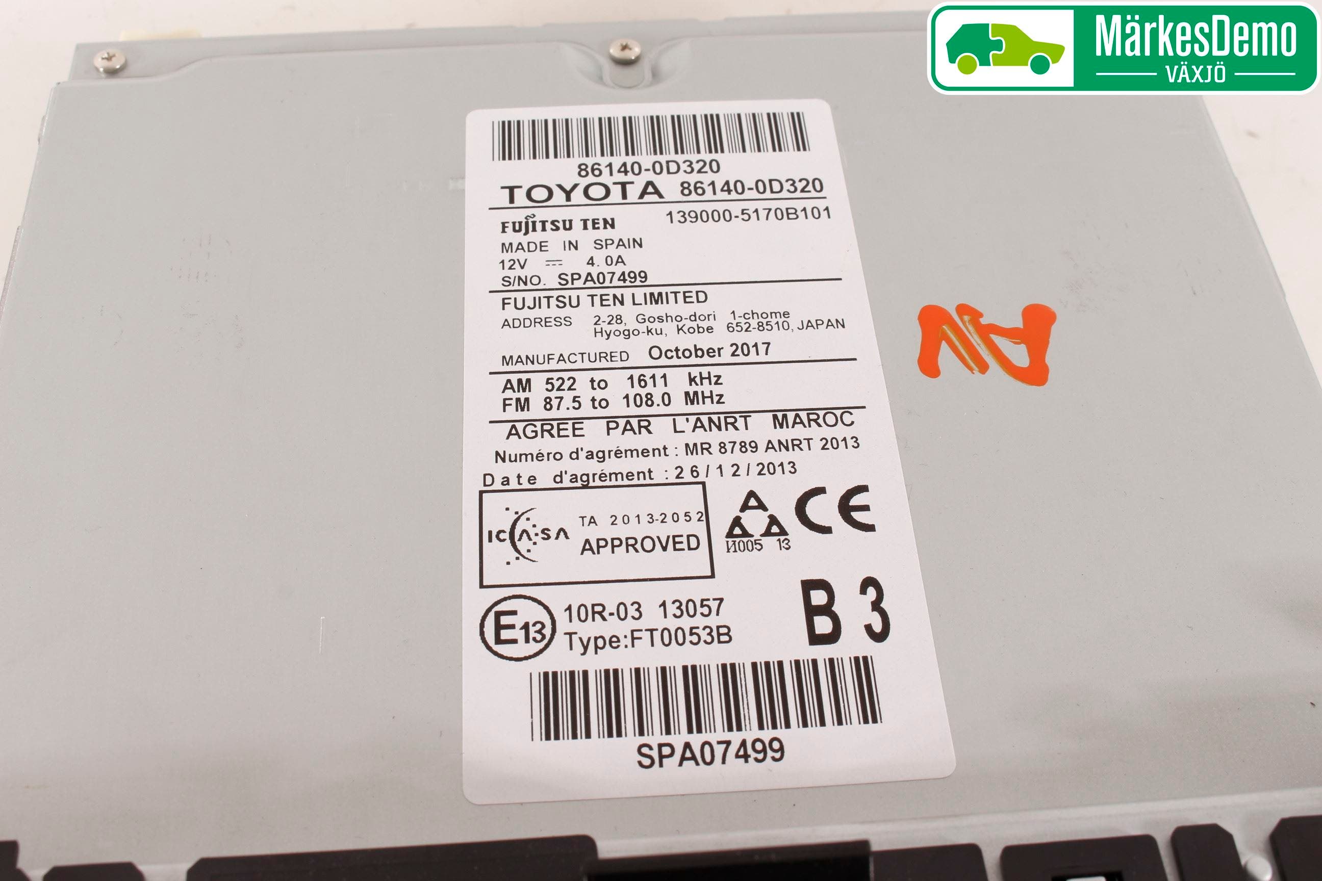 Toyota YARIS XP130 15-20 Cd Radio - Multimediapanel