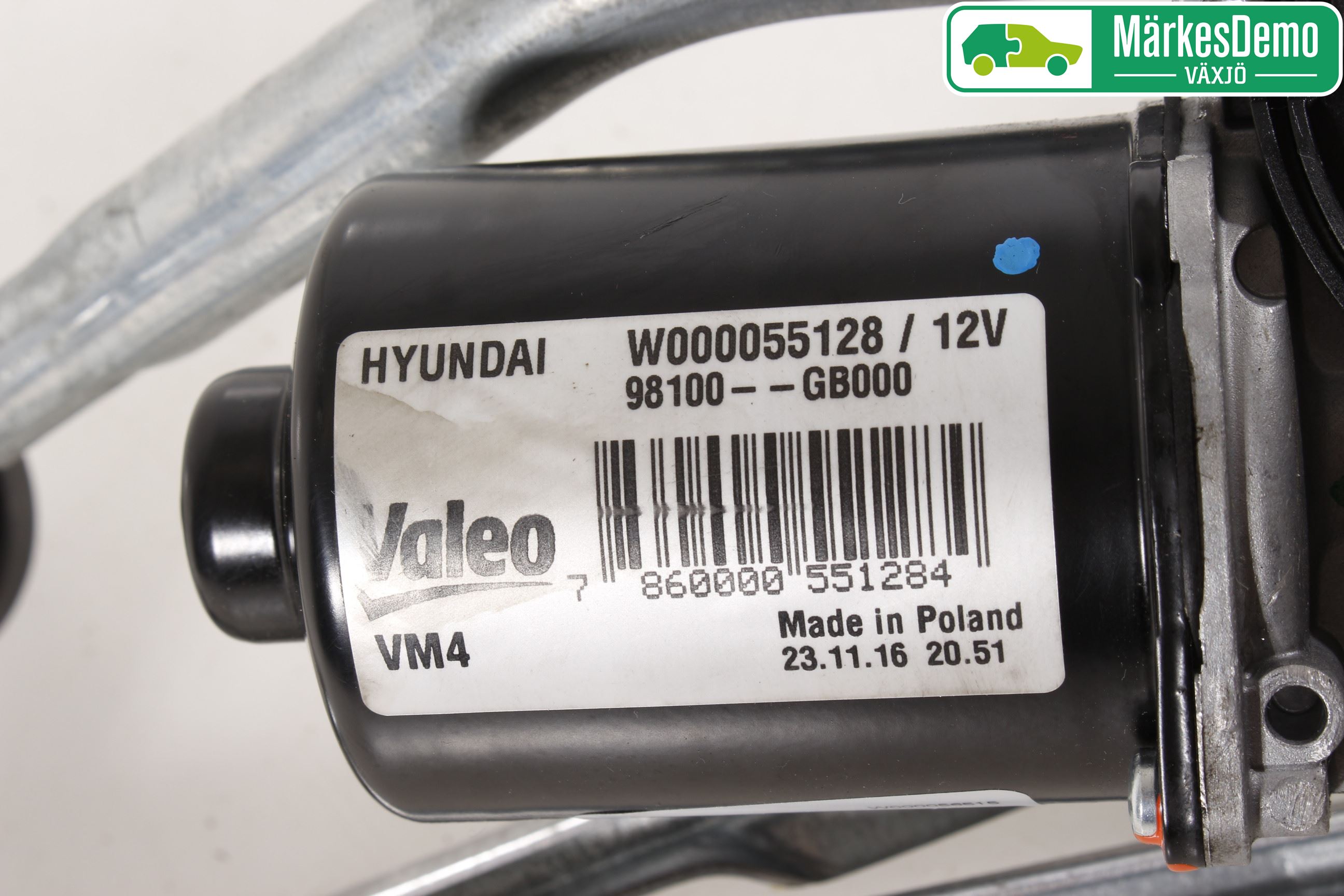 Hyundai i20 GB 15-20 Torkarmekanism Vindruta