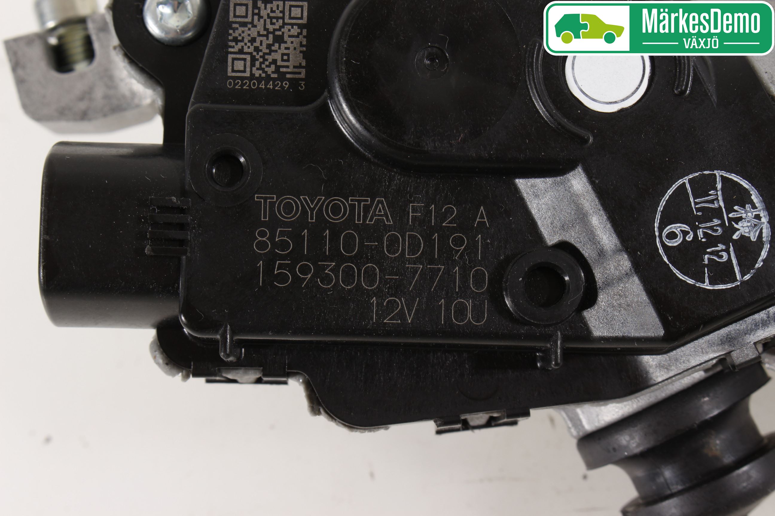 Toyota YARIS XP130 15-20 Torkarmotor Vindruta