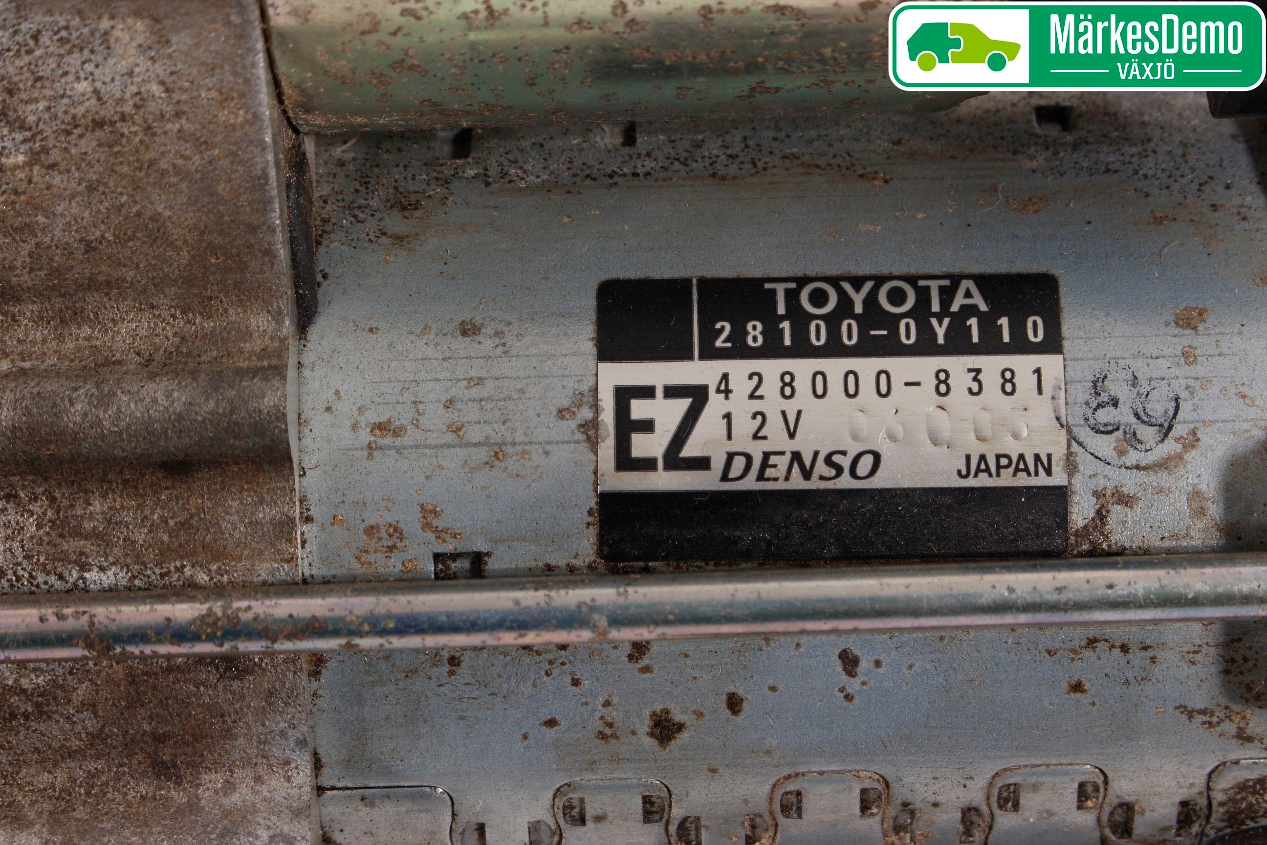 Toyota YARIS XP130 12-14 Startmotor