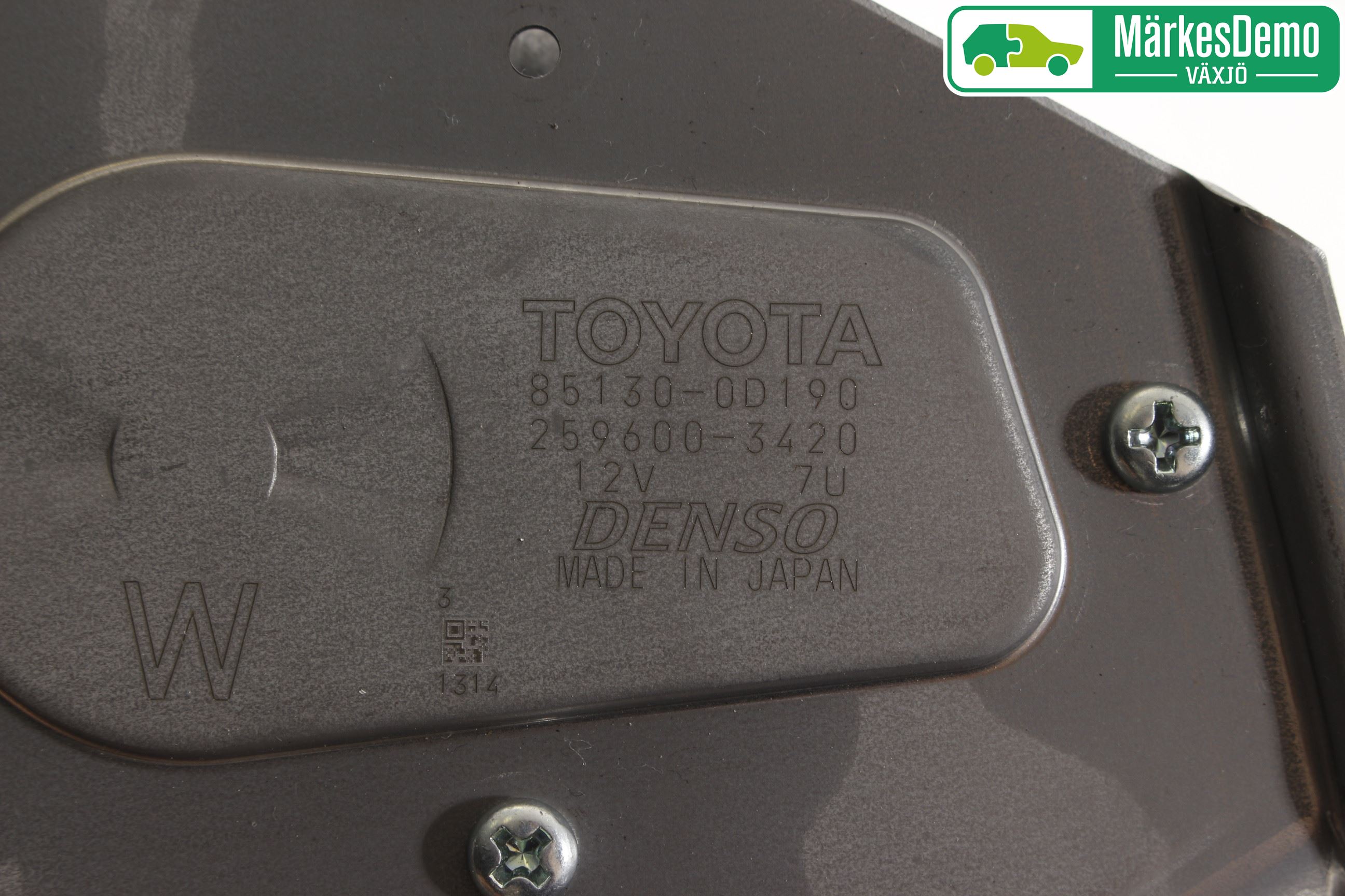 Toyota YARIS XP130 15-20 Torkarmotor Baklucka
