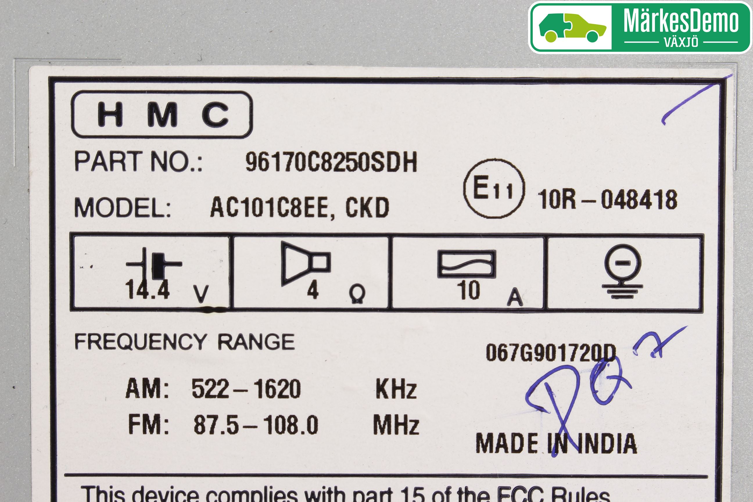 Hyundai i20 GB 15-20 Cd Radio - Multimediapanel