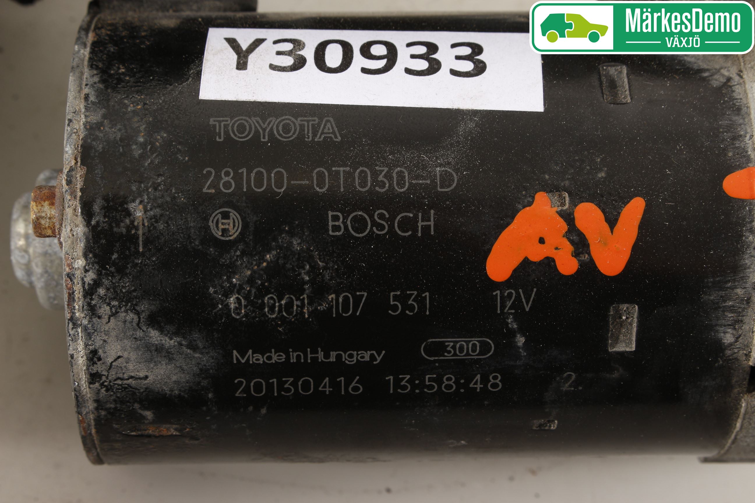 Toyota AVENSIS 09-15 Startmotor