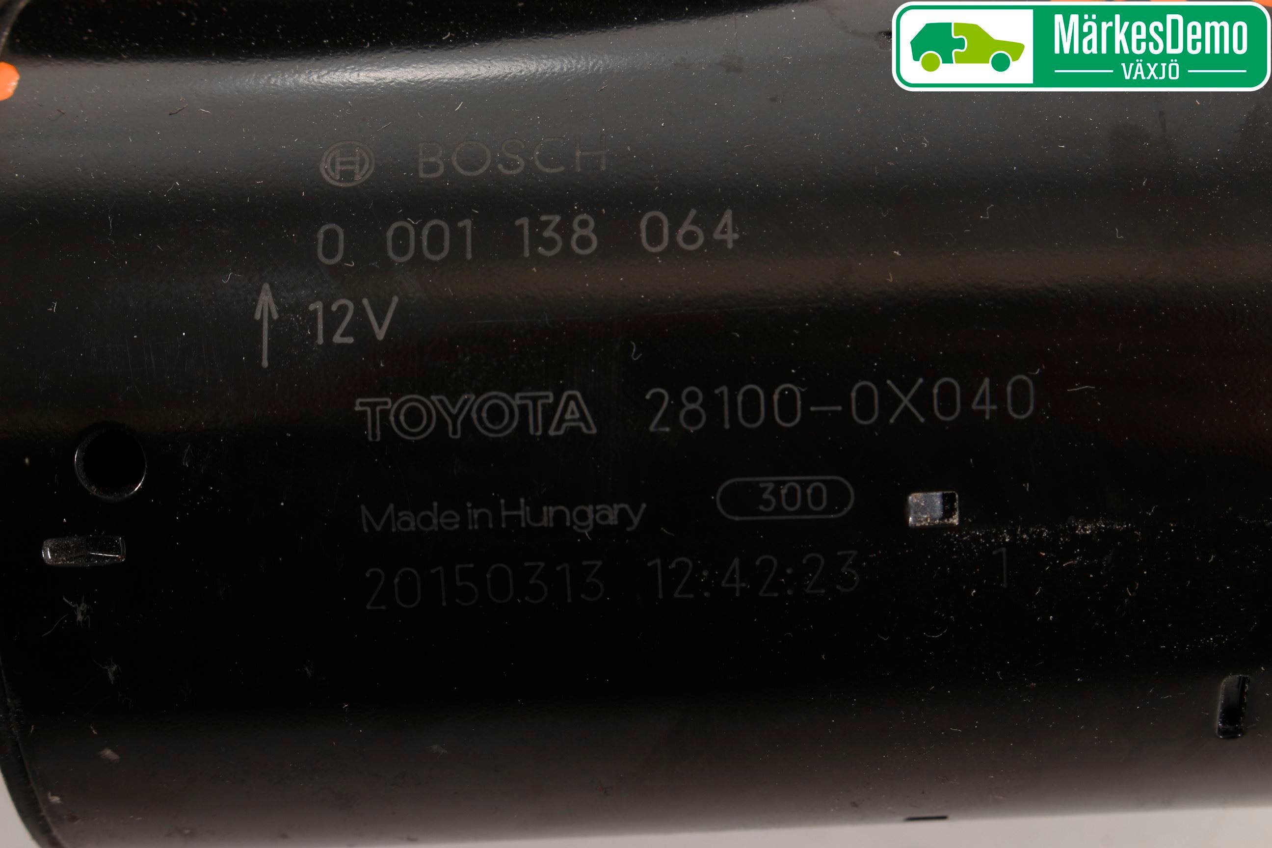 Toyota VERSO 09-18 Startmotor Diesel