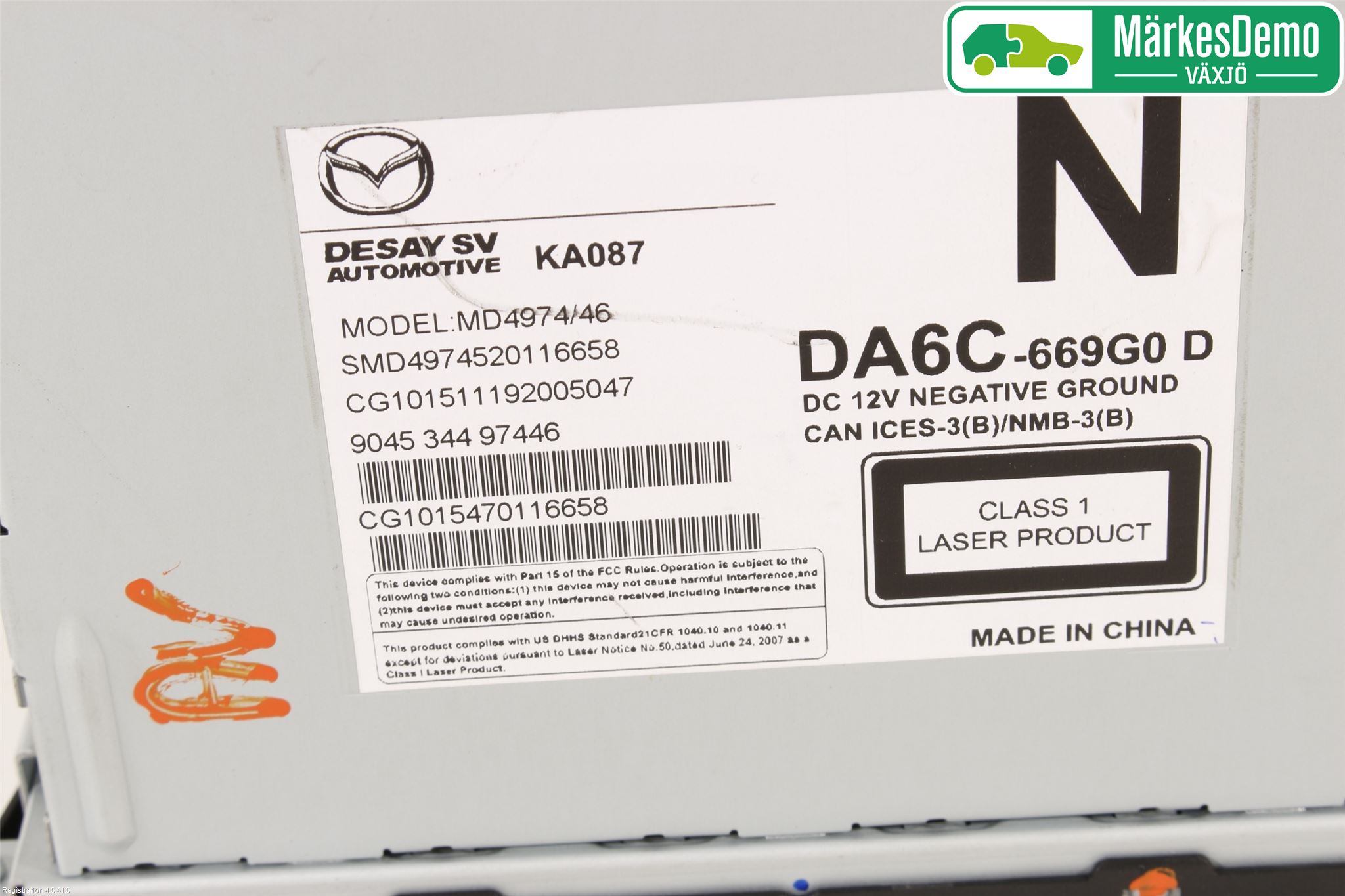 Mazda 2 (DJ) 15-22 Cd Radio - Multimediapanel