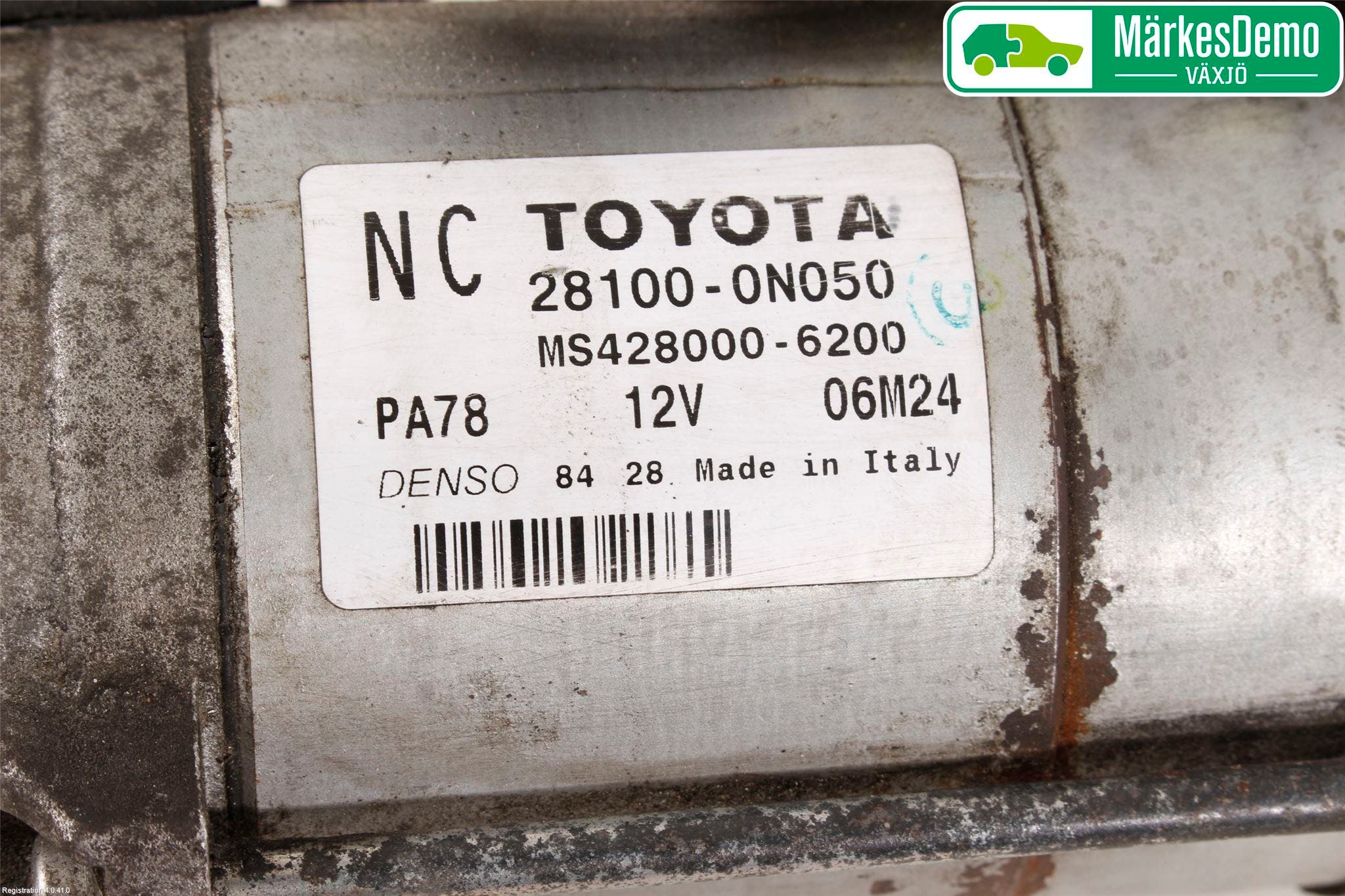 Toyota AURIS 10-12 Startmotor Diesel