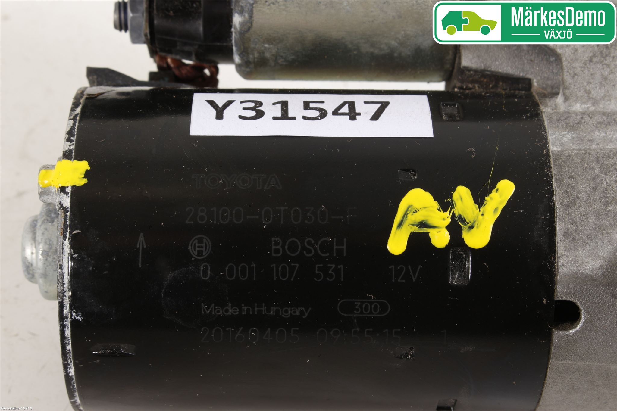 Toyota VERSO 09-18 Startmotor