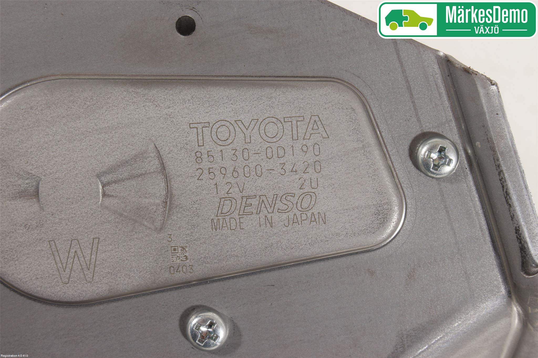 Toyota YARIS XP130 15-20 Torkarmotor Baklucka