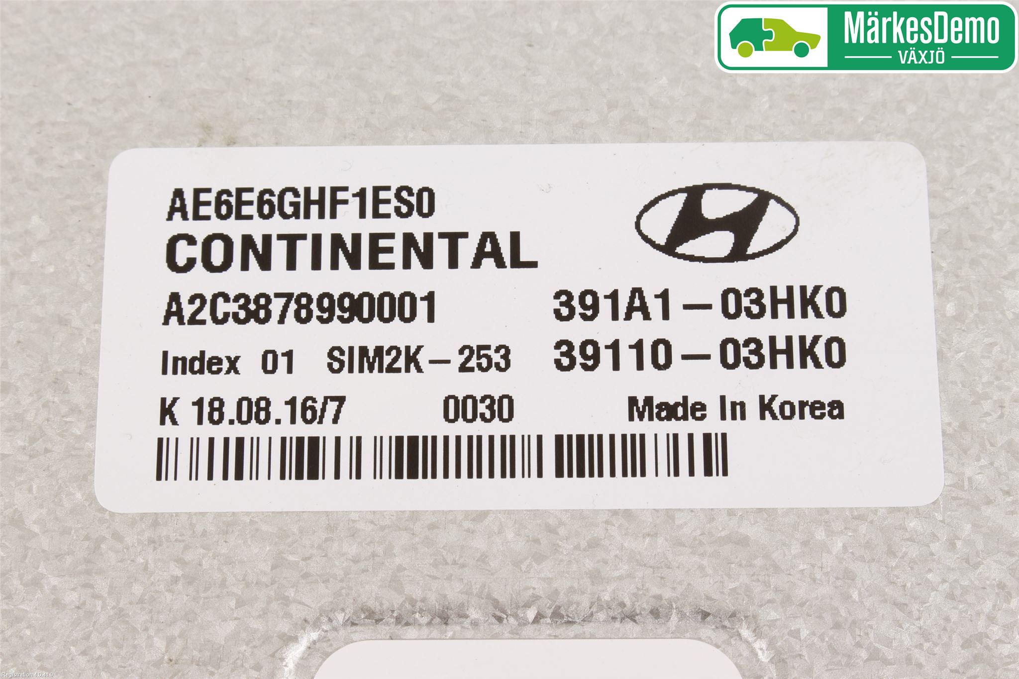 Hyundai IONIQ AE 17-22 Styrenhet Insprut Bensin
