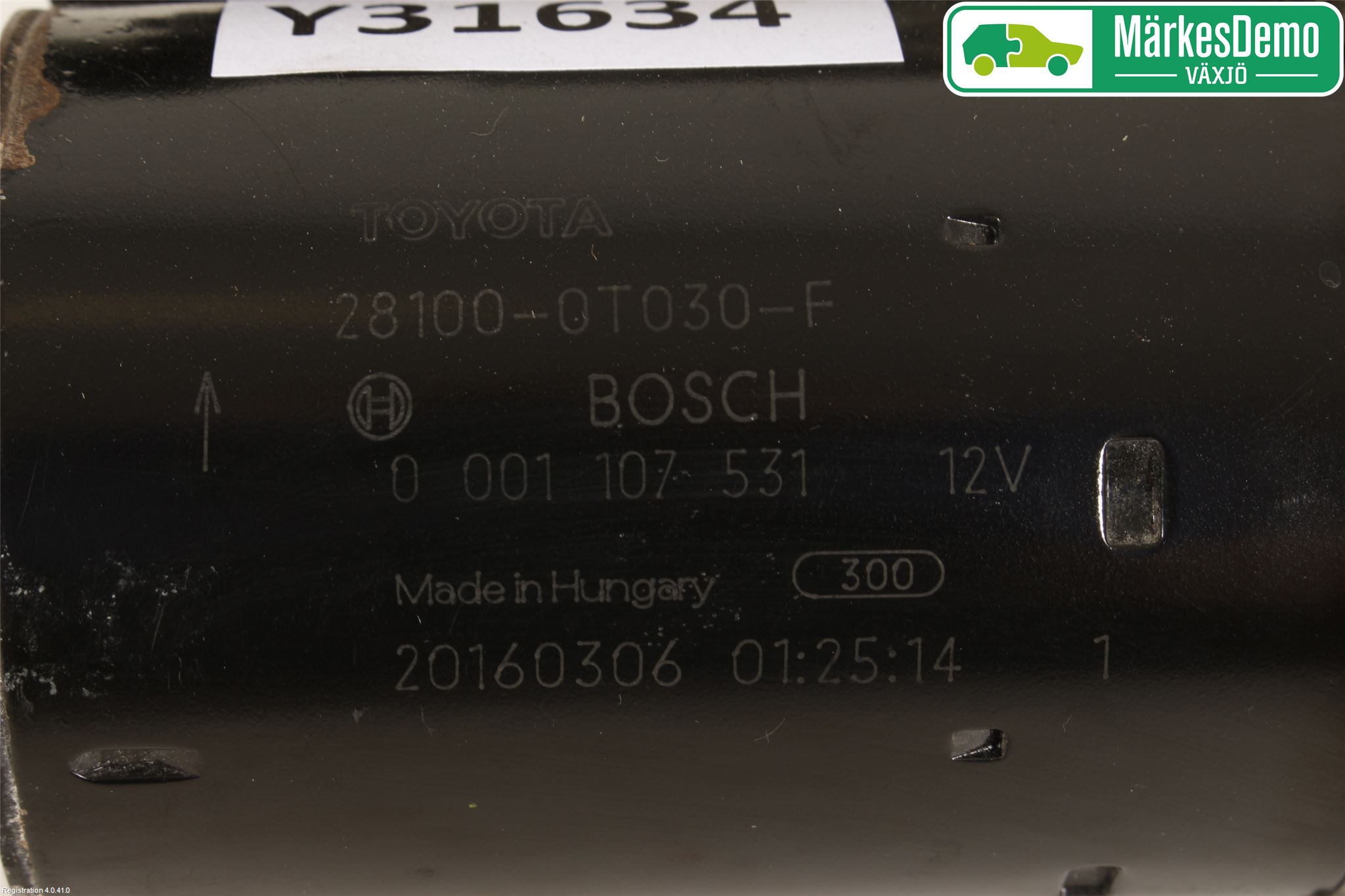 Toyota AURIS 13-19 Startmotor