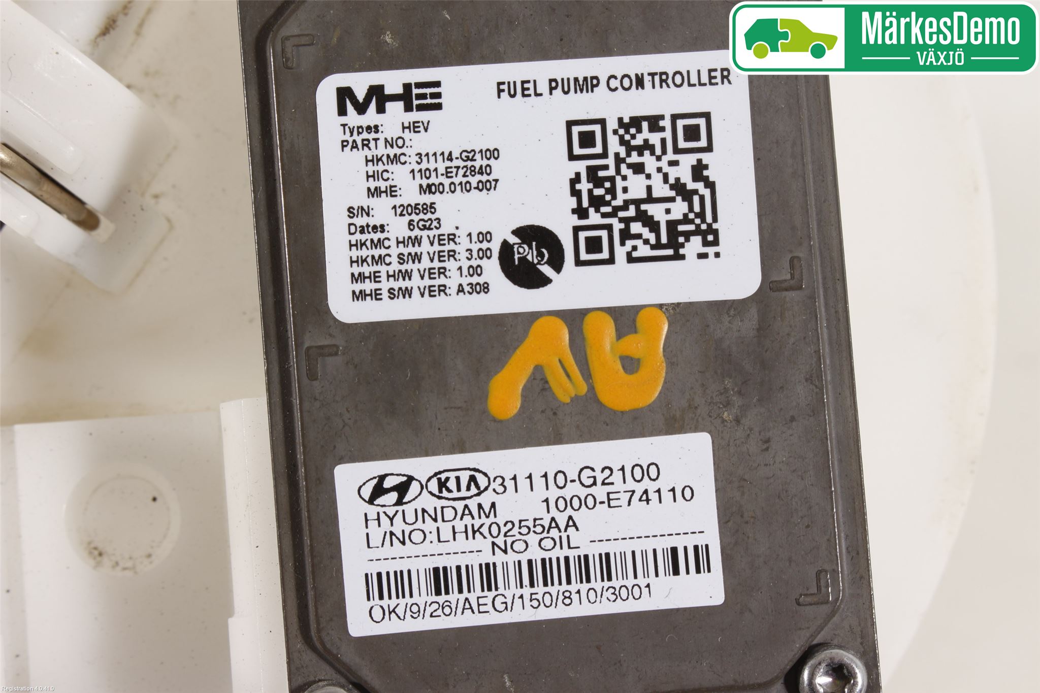 Hyundai IONIQ AE 17-22 Bränslepump El