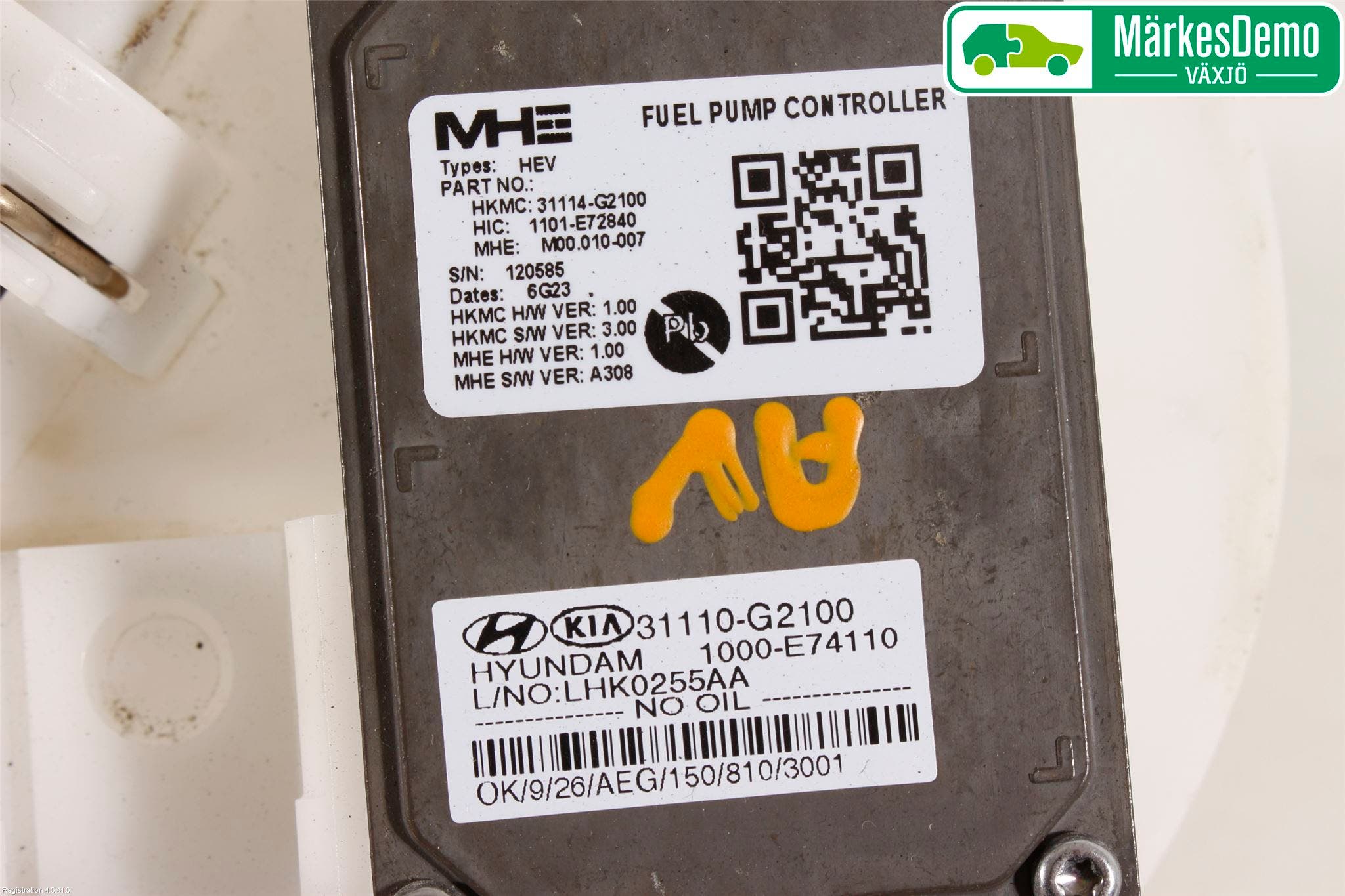 Hyundai IONIQ AE 17-22 Bränslepump El