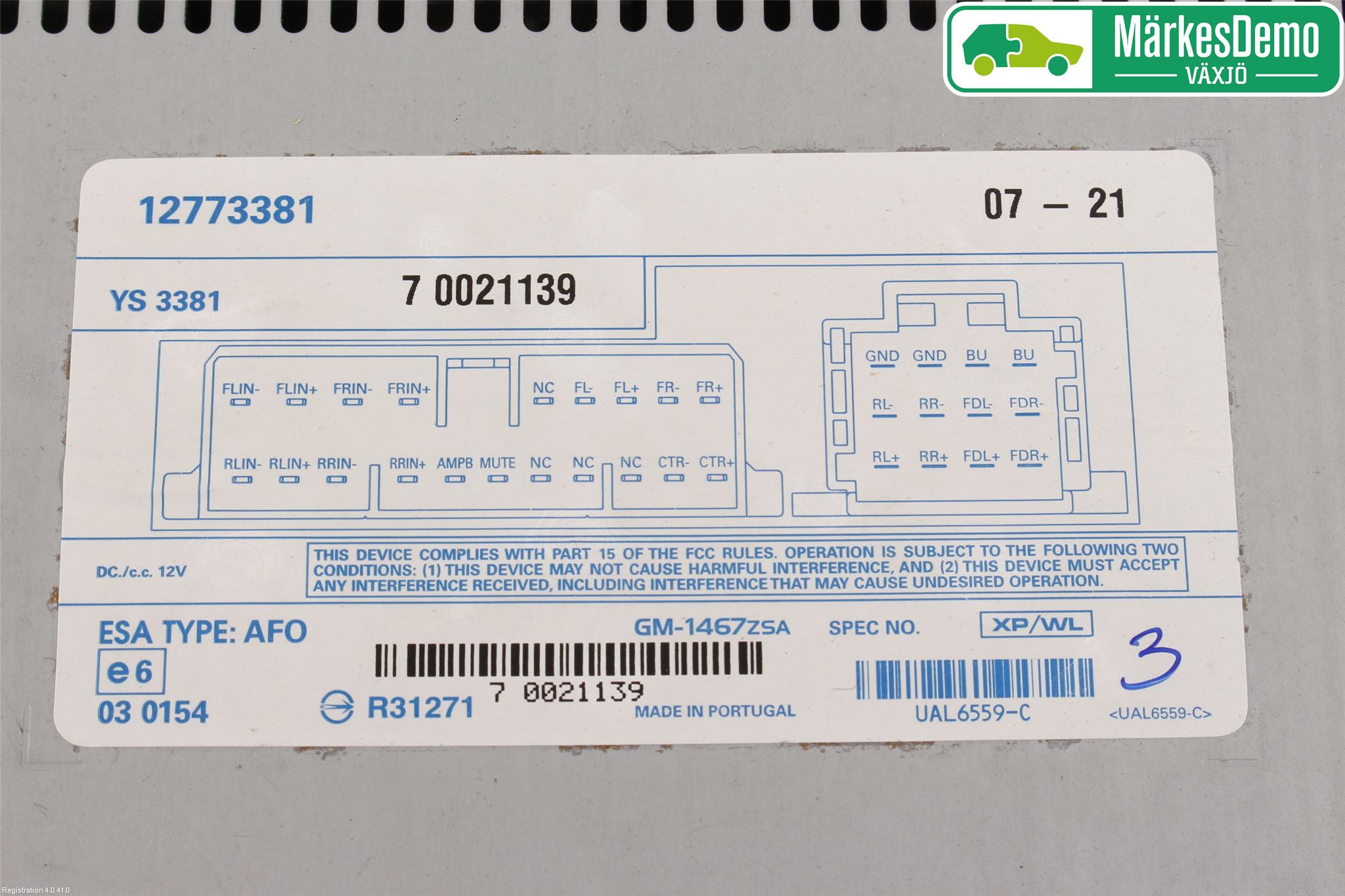 Saab 9-3 VER 2 Radio-Stereo Förstärkare