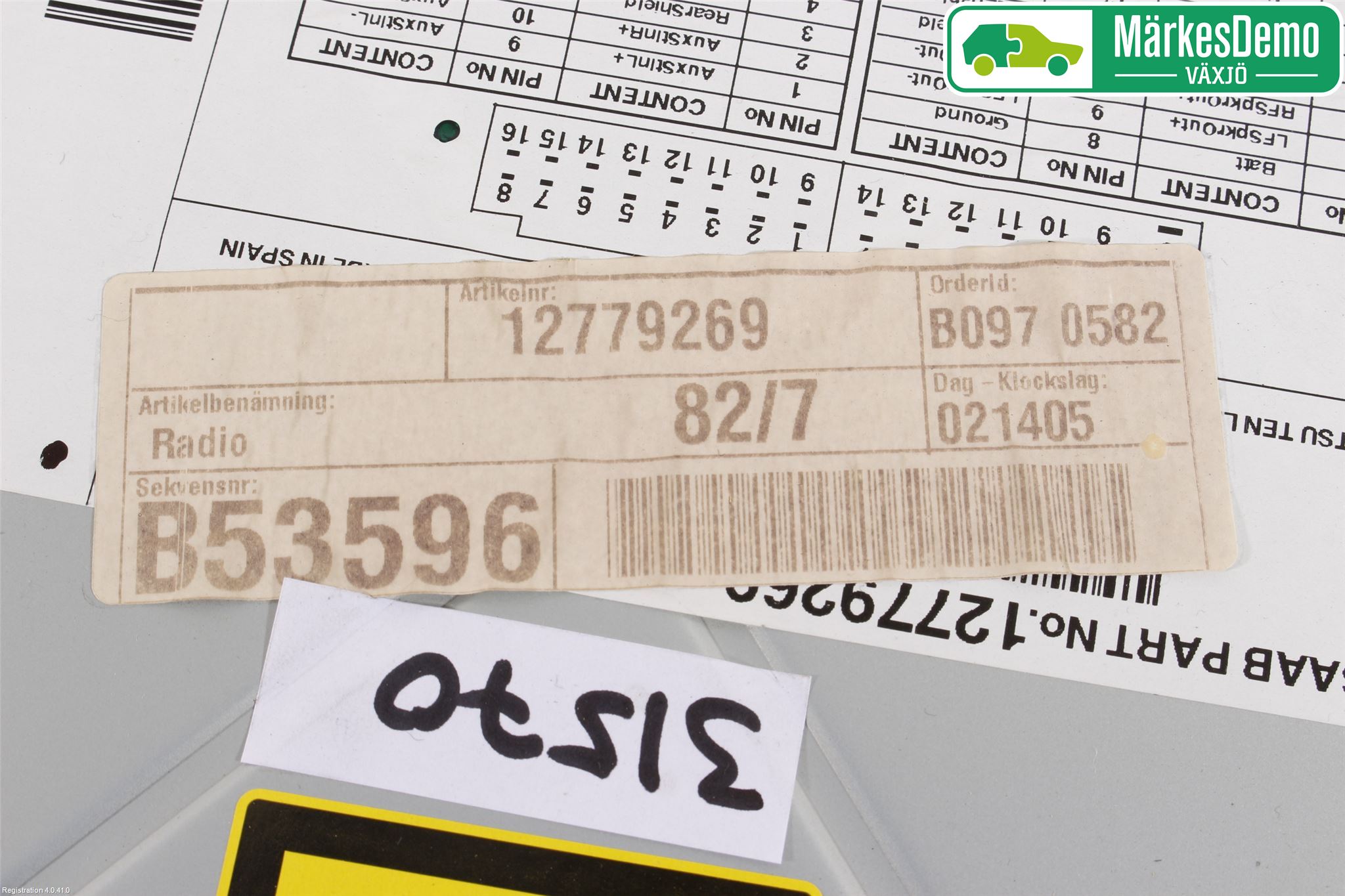 Saab 9-3 VER 2 Cd Radio - Multimediapanel