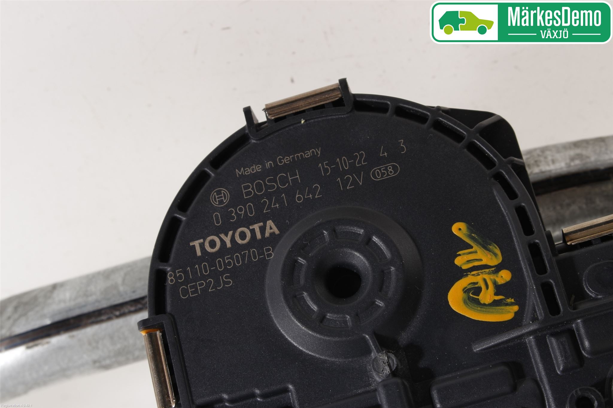 Toyota AVENSIS 16-18 Torkarmekanism Vindruta