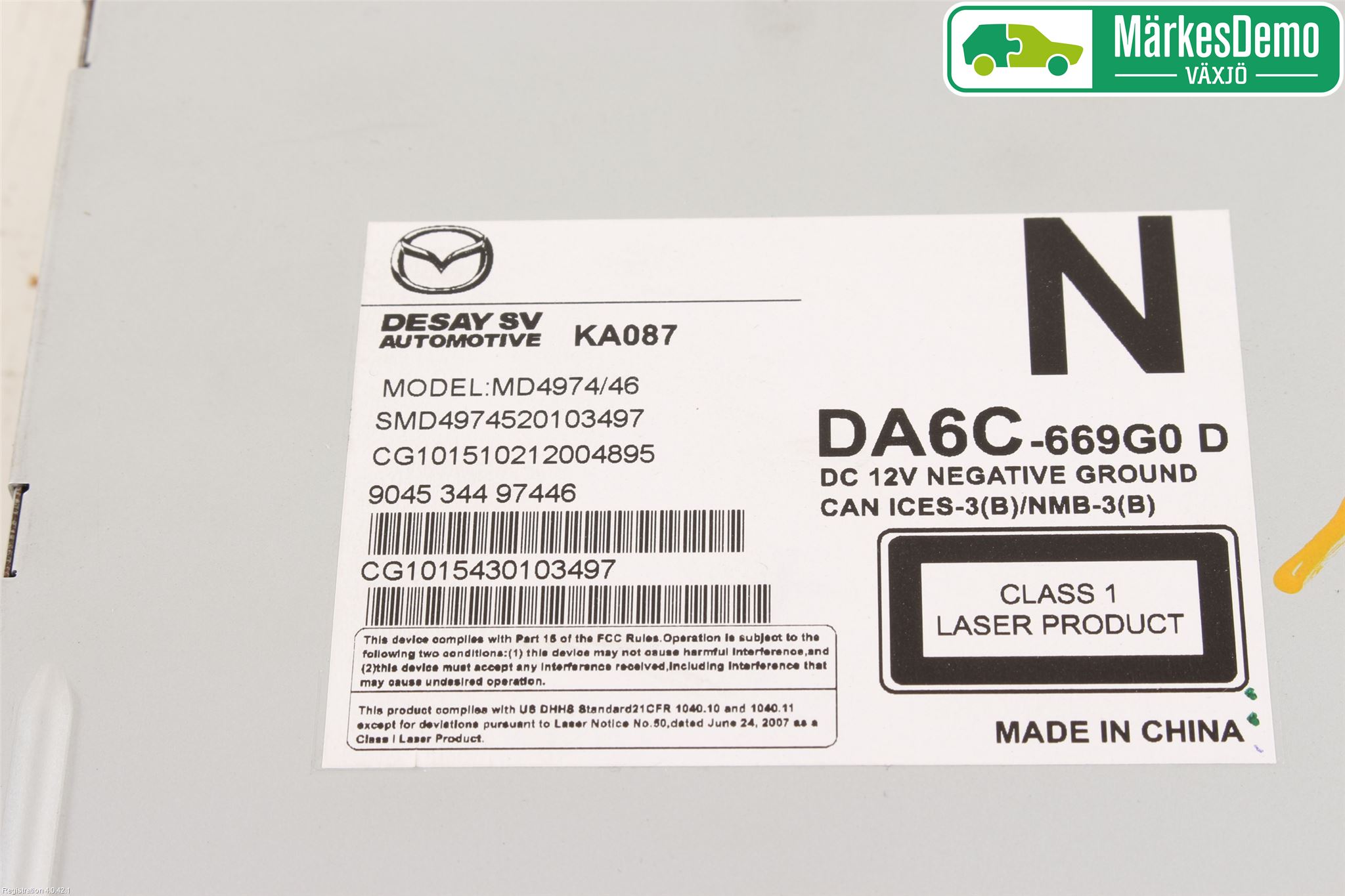 Mazda CX-3 Cd Radio - Multimediapanel