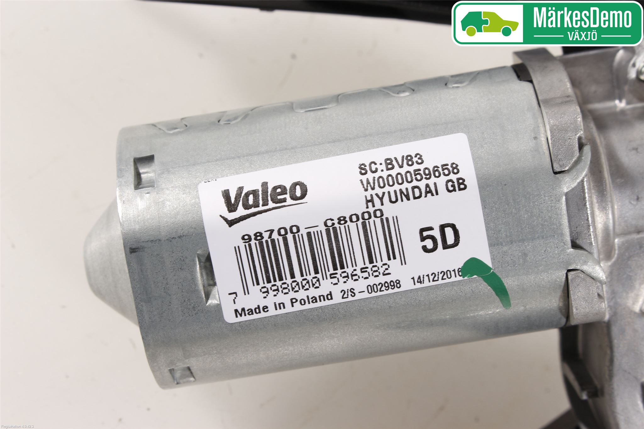 Hyundai i20 GB 15-20 Torkarmotor Baklucka