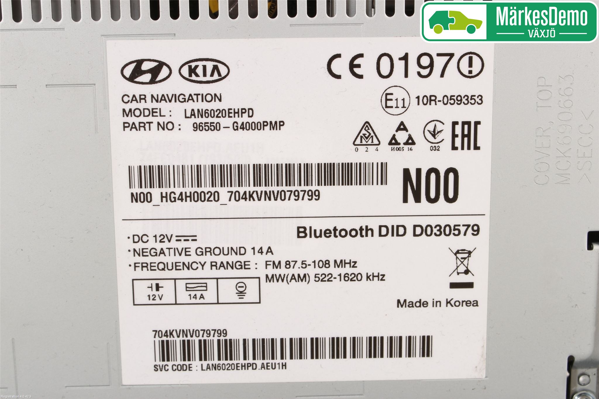 Hyundai i30 PD 17- Cd Radio - Multimediapanel