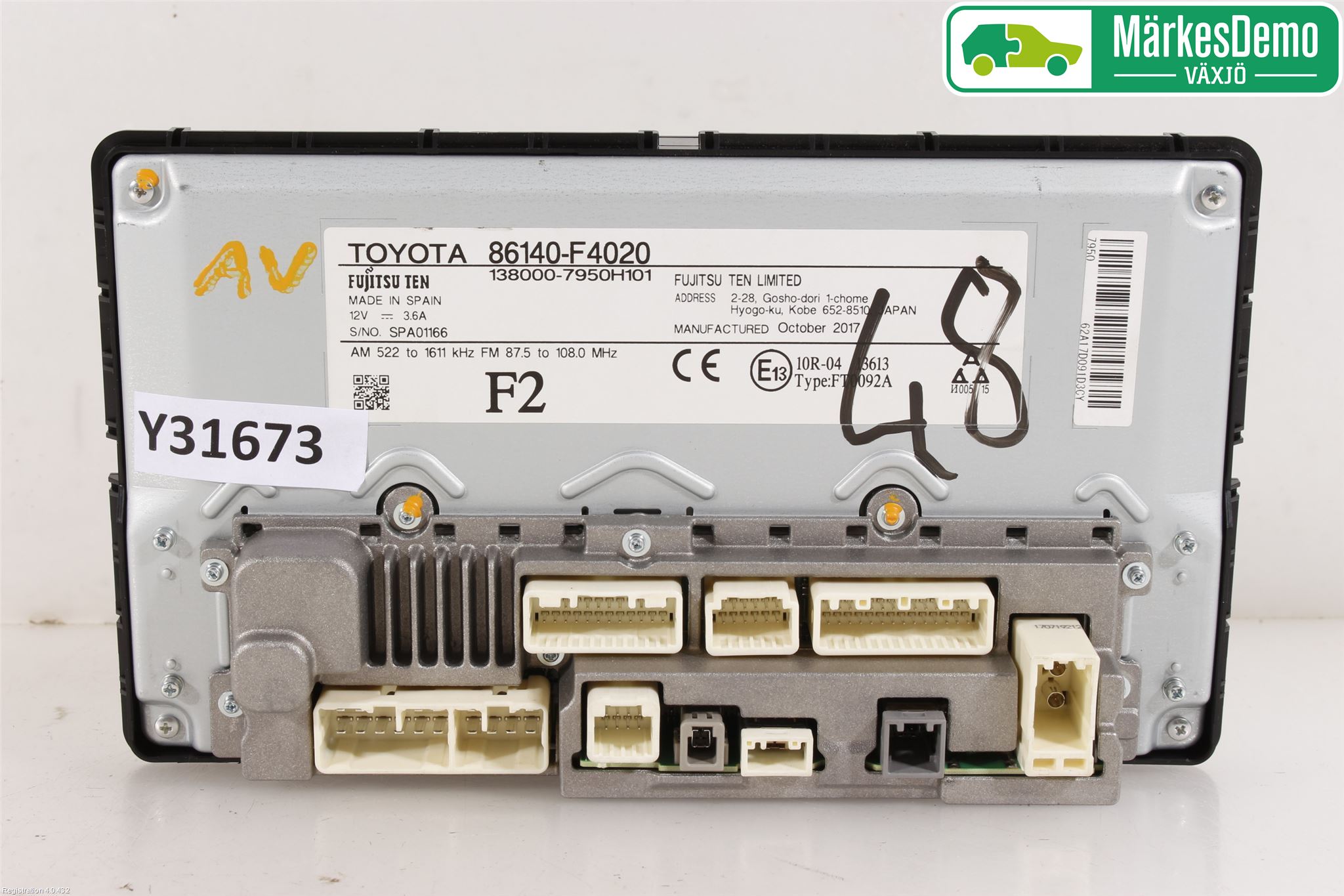 Toyota C-HR 16-23 Cd Radio - Multimediapanel