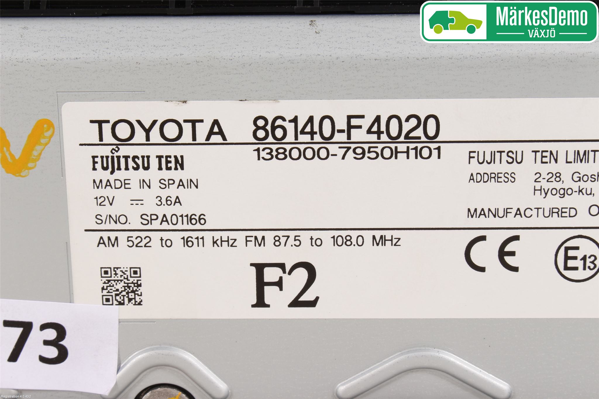 Toyota C-HR 16-23 Cd Radio - Multimediapanel