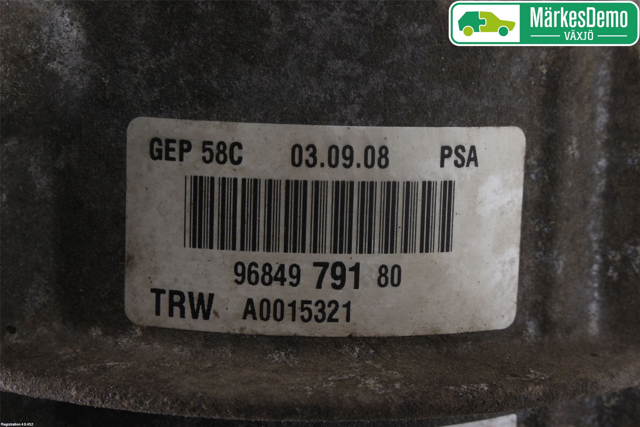 Peugeot 308 08-13 Styrservo Pump Elektrisk