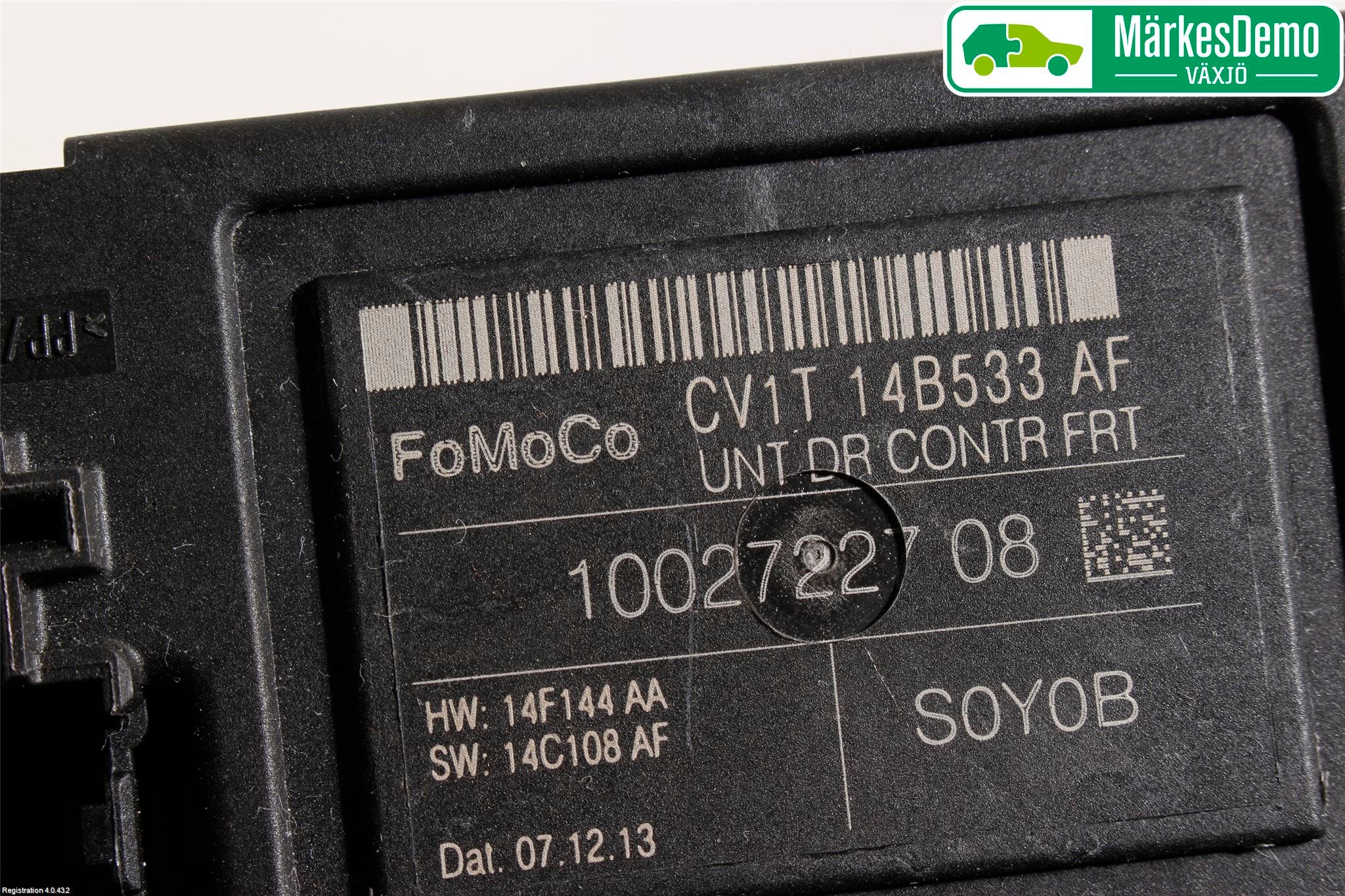 Ford FIESTA 13-17 Styrenhet Dörr