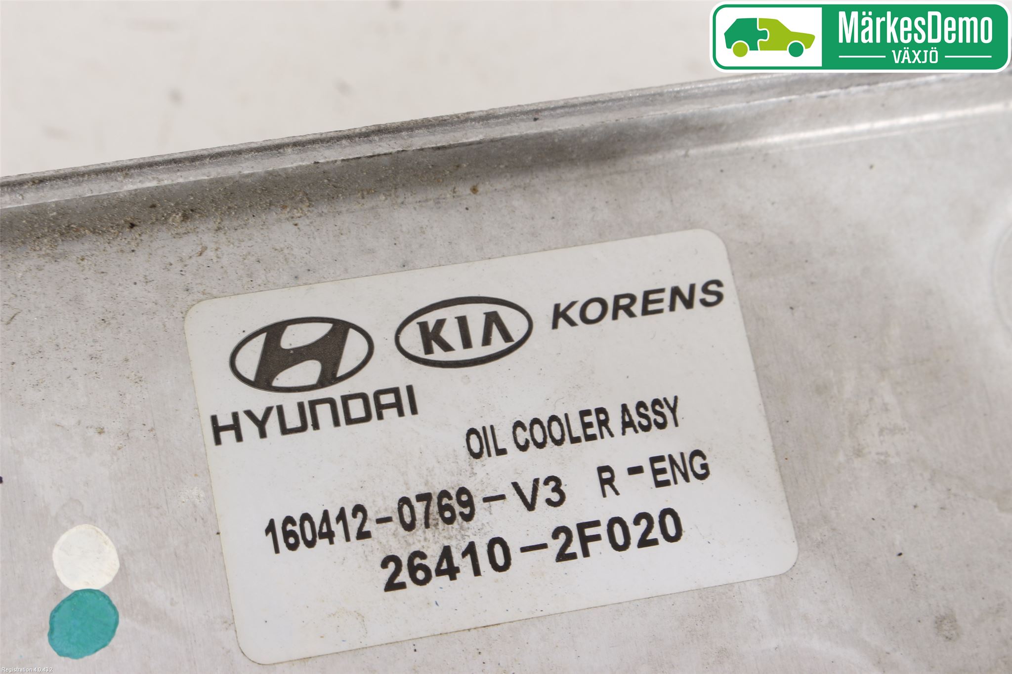 Hyundai TUCSON 05- Oljekylare Motor