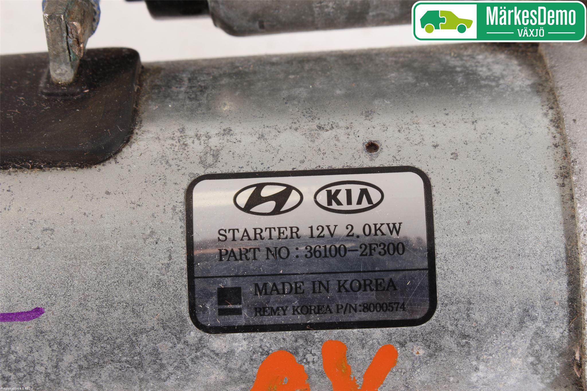 Hyundai TUCSON 05- Startmotor Diesel