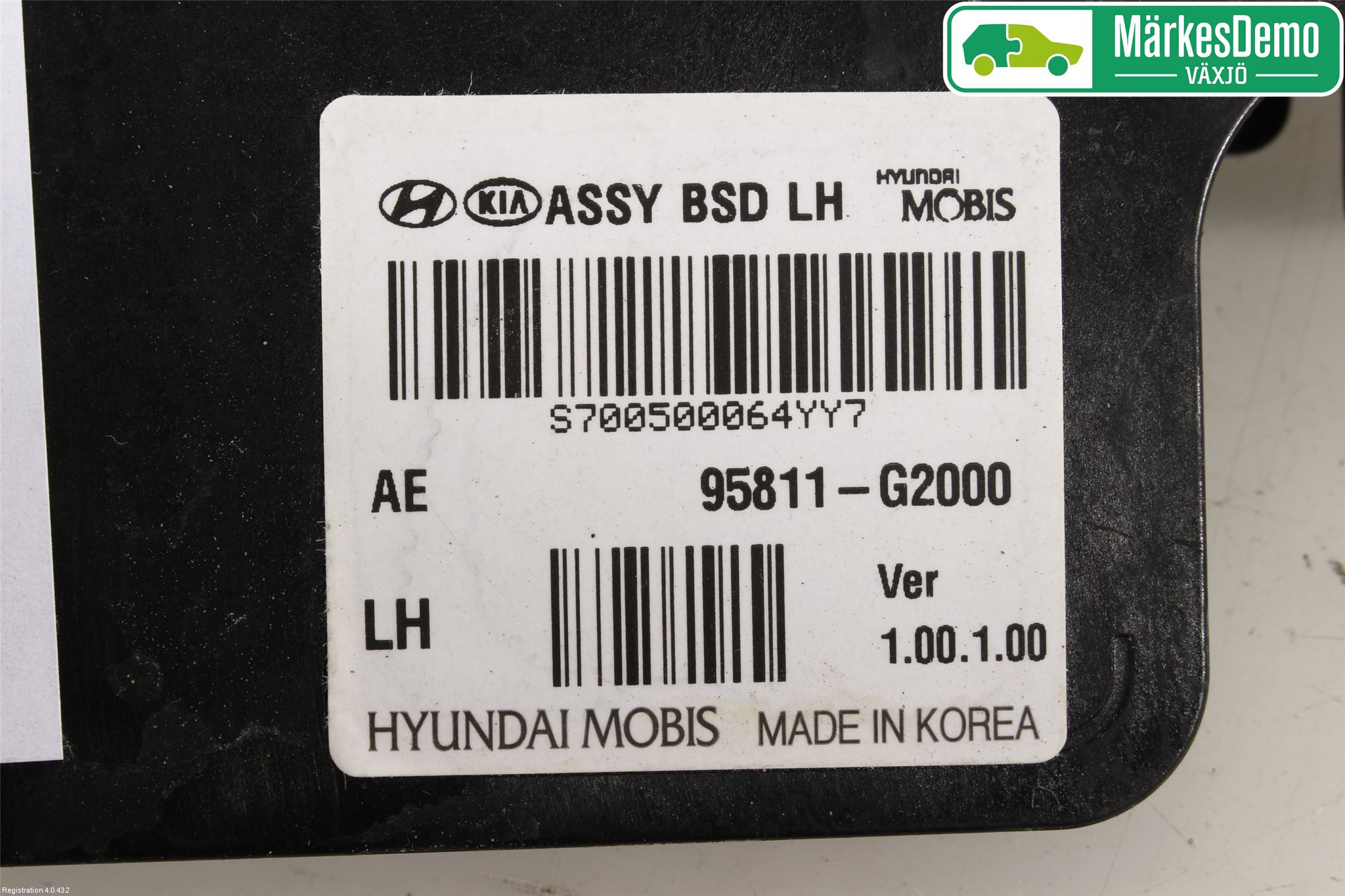 Hyundai IONIQ AE 17-22 Sensor Aktivt Kollisionsskydd