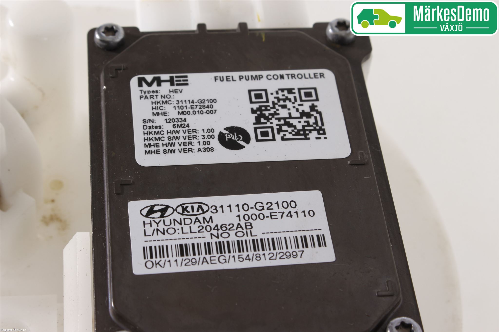 Hyundai IONIQ AE 17-22 Bränslepump El