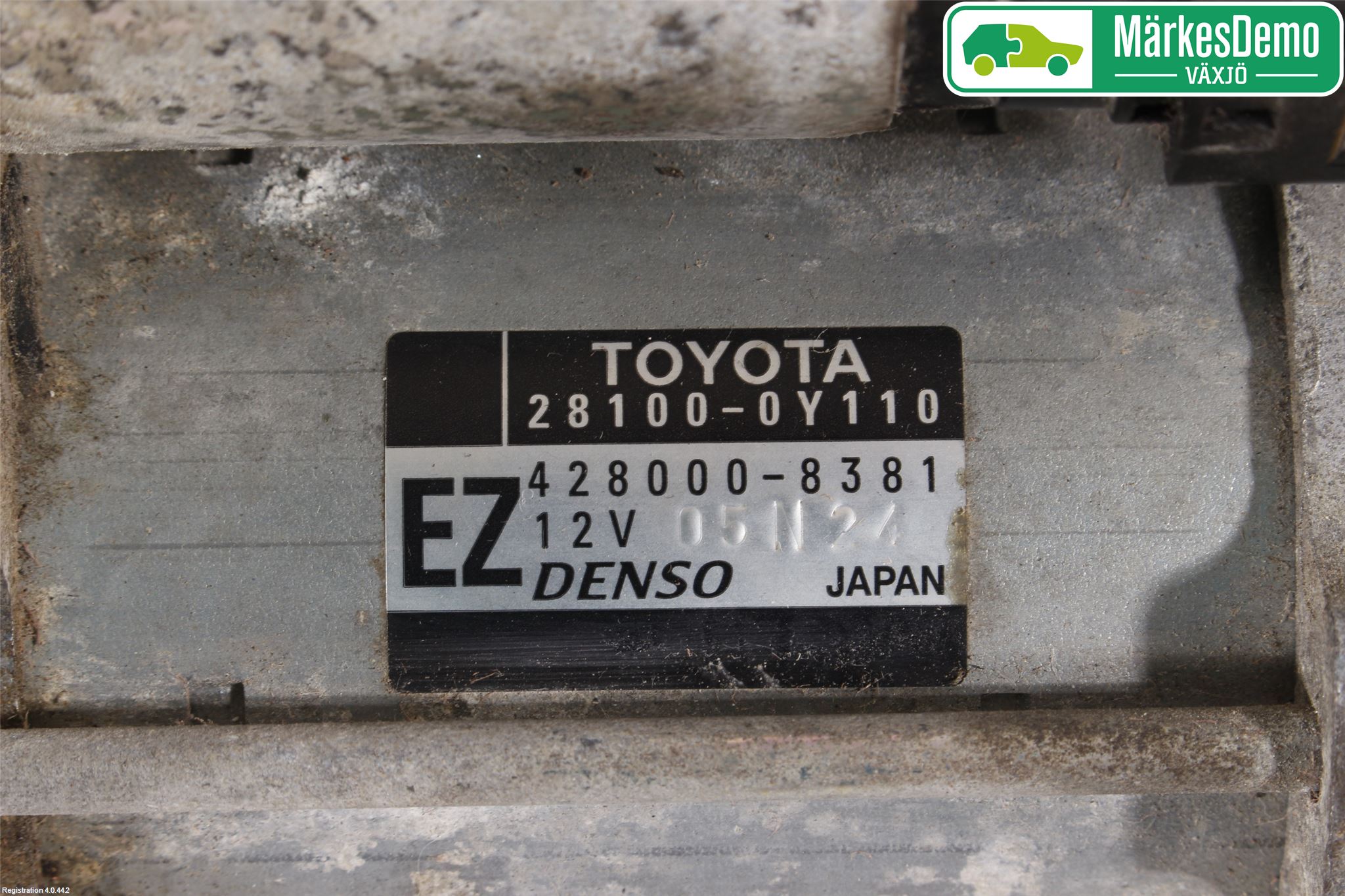 Toyota YARIS XP130 12-14 Startmotor