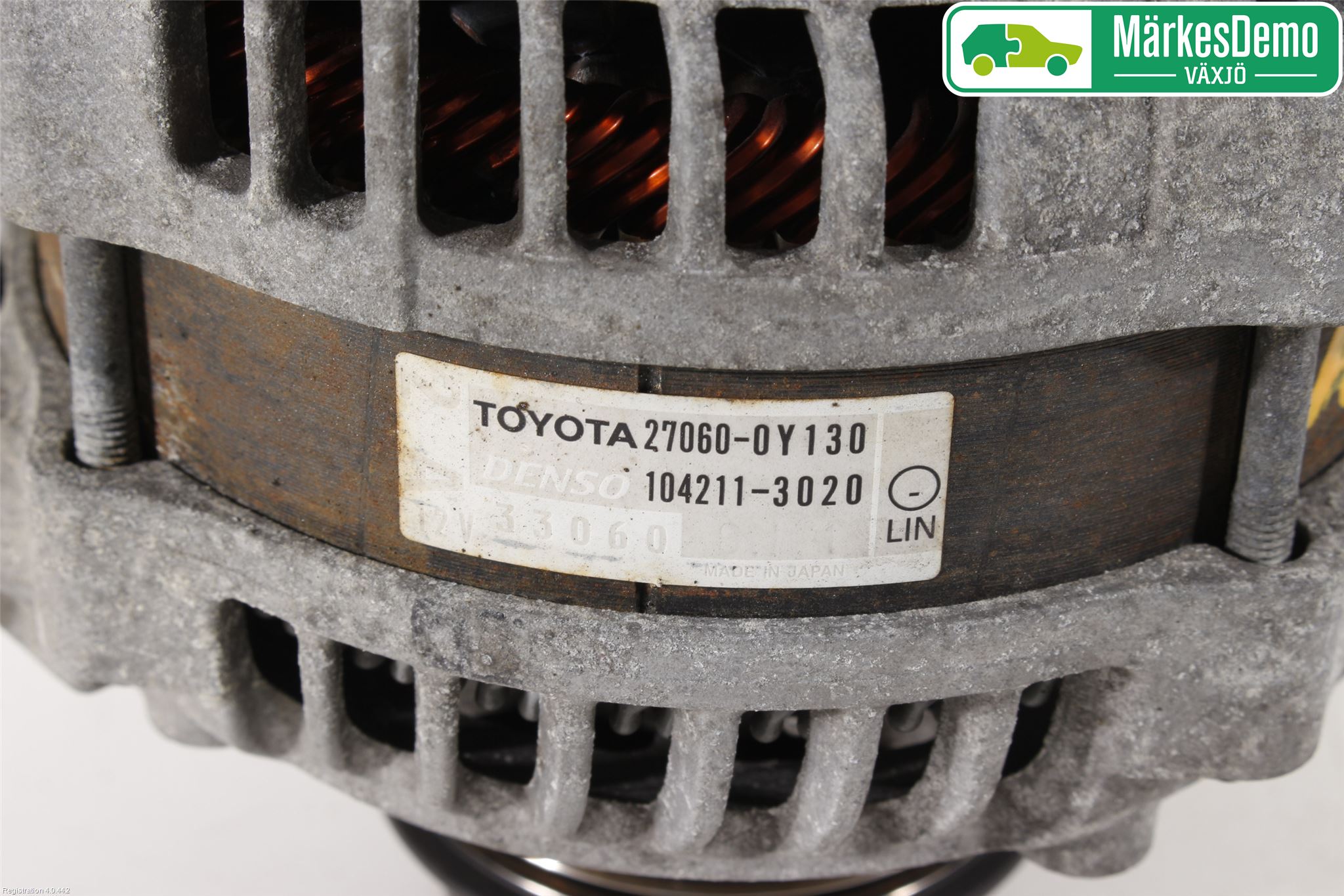 Toyota YARIS XP130 12-14 Generator