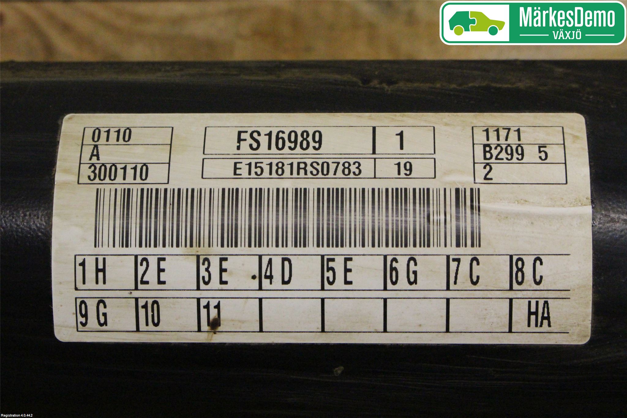 Ford FIESTA 13-17 Bakaxelbalk